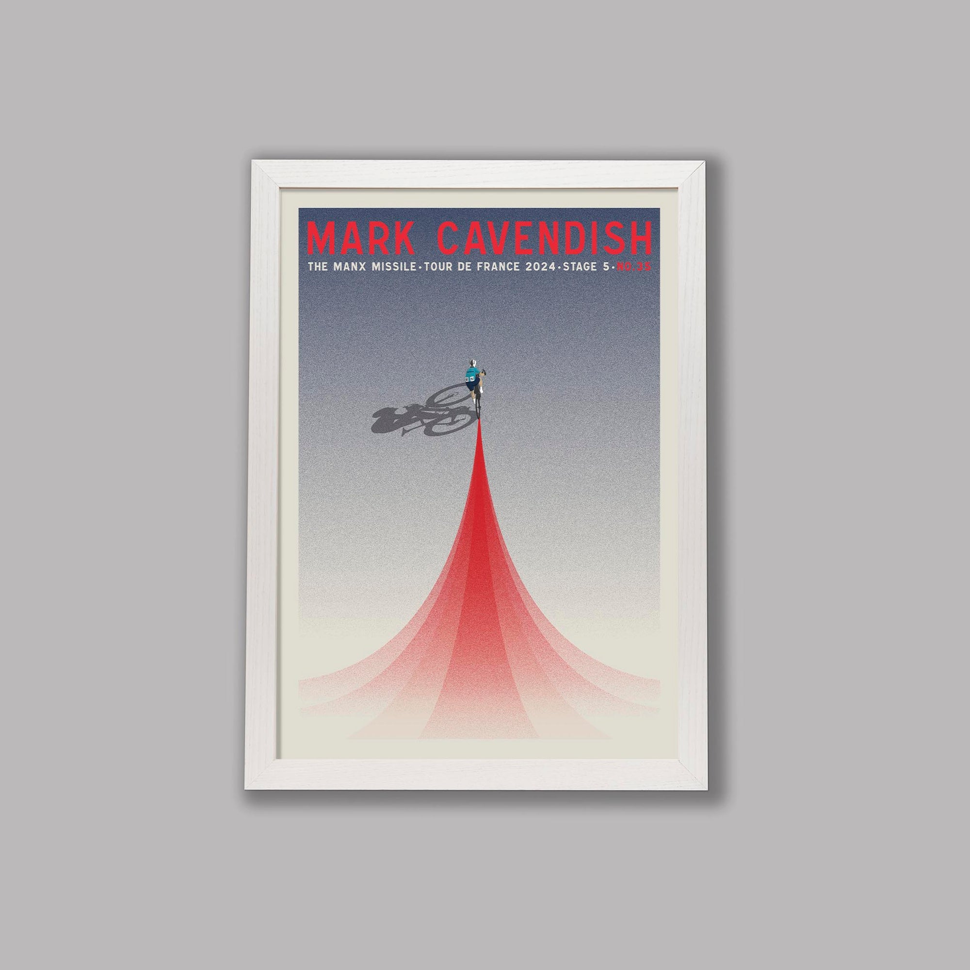 Cavendish 35 Limited Edition - Cycling Art Print