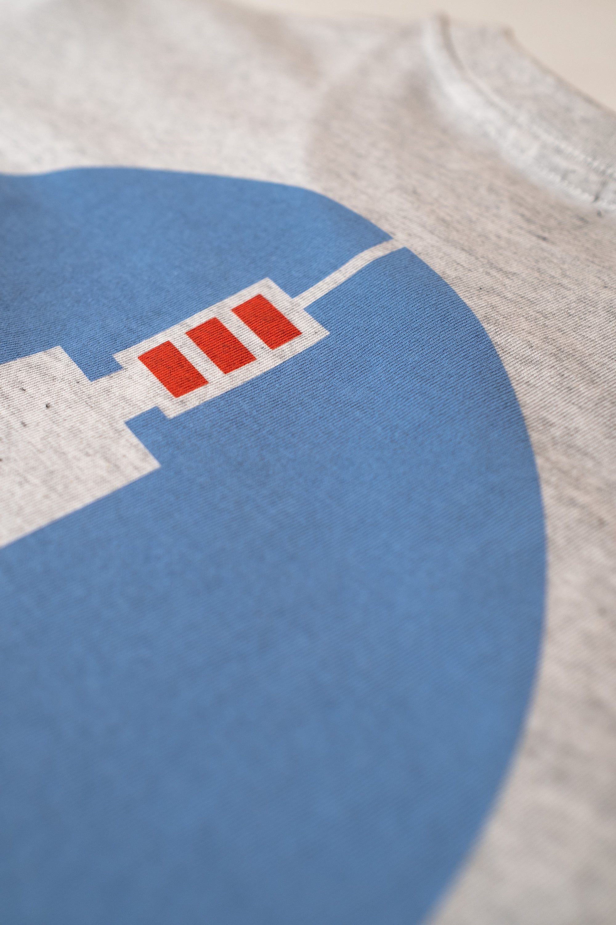 Le Mont Ventoux cycling print design on White Heather t-shirt, by Handmade Cyclist.