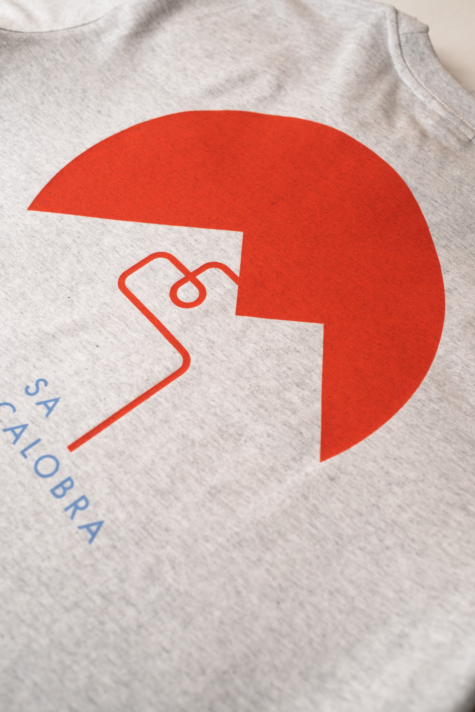 Sa Calobra Malllorca cycling print design on White Heather t-shirt, by Handmade Cyclist.