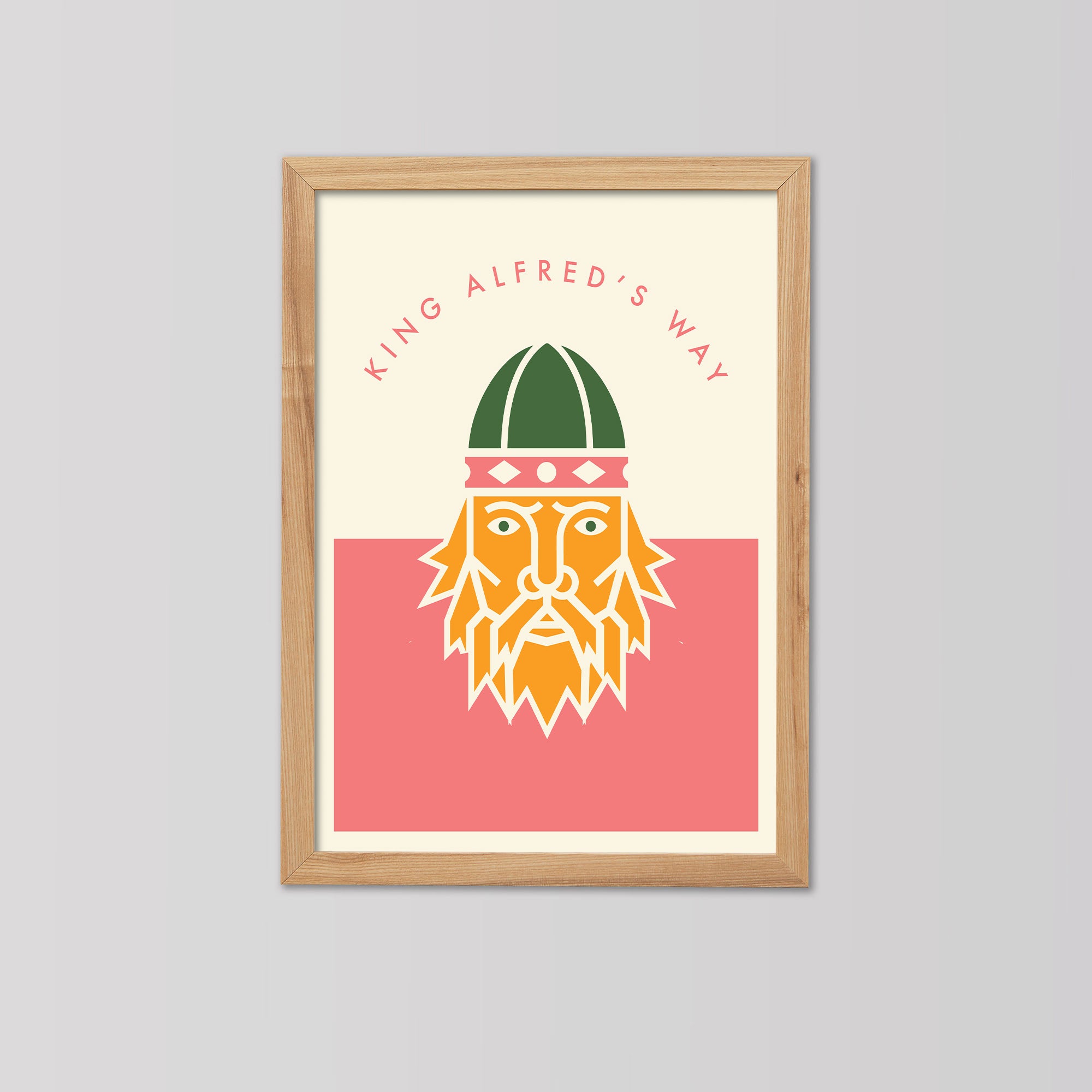 Parcours: King Alfred’s Way - Cycling Art Print