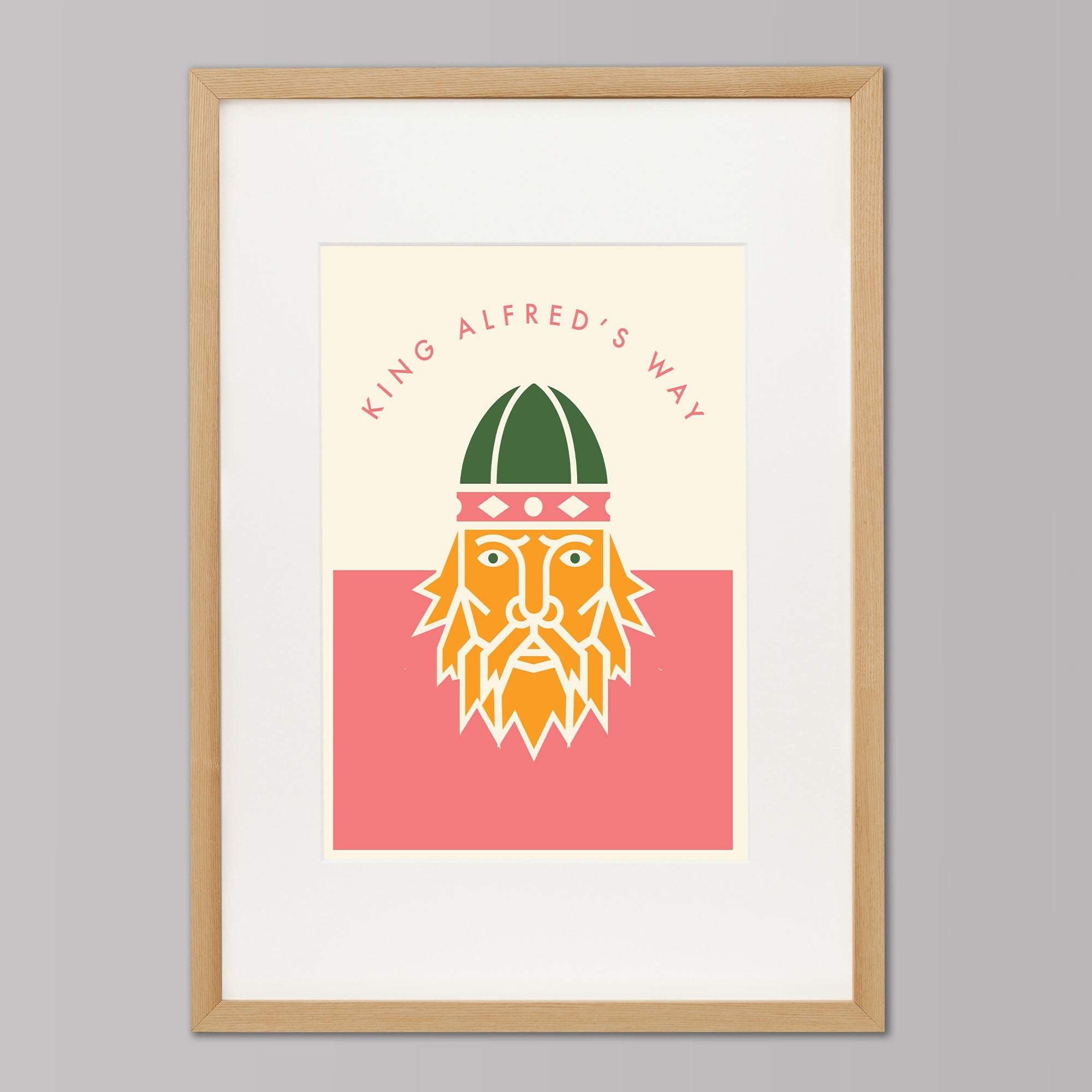 Parcours: King Alfred’s Way - Cycling Art Print