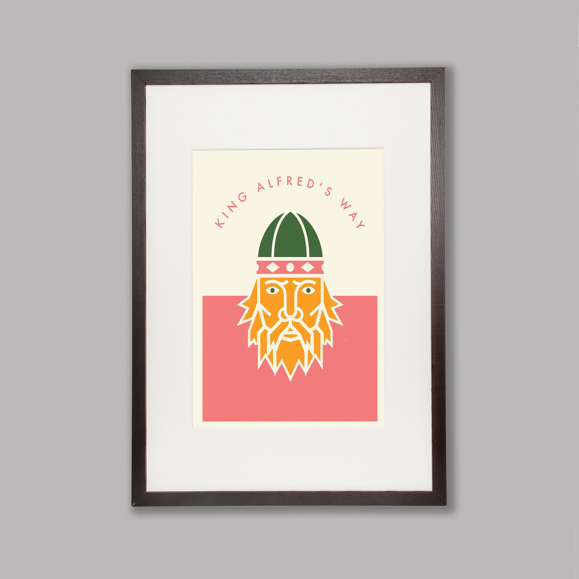 Parcours: King Alfred’s Way - Cycling Art Print