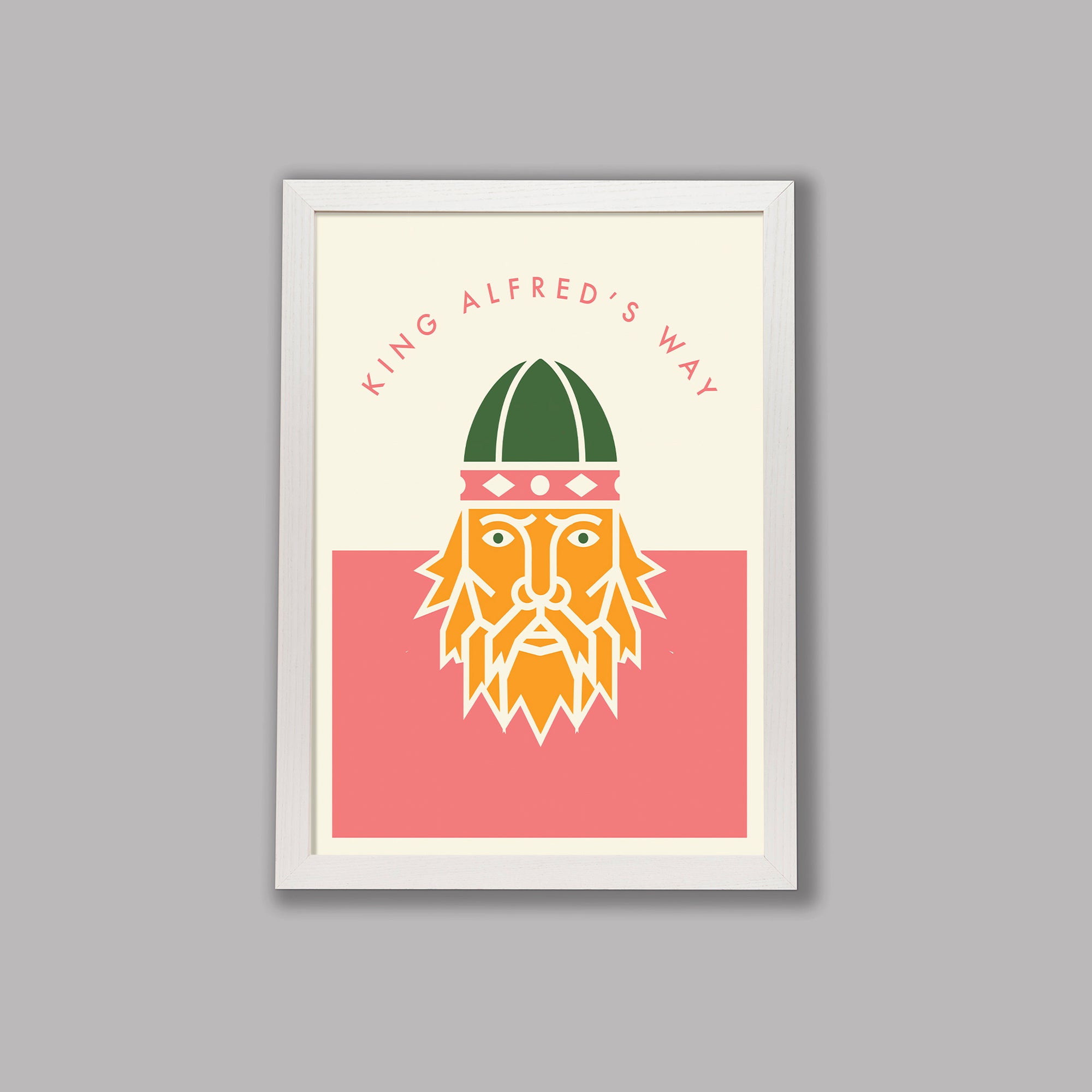 Parcours: King Alfred’s Way - Cycling Art Print