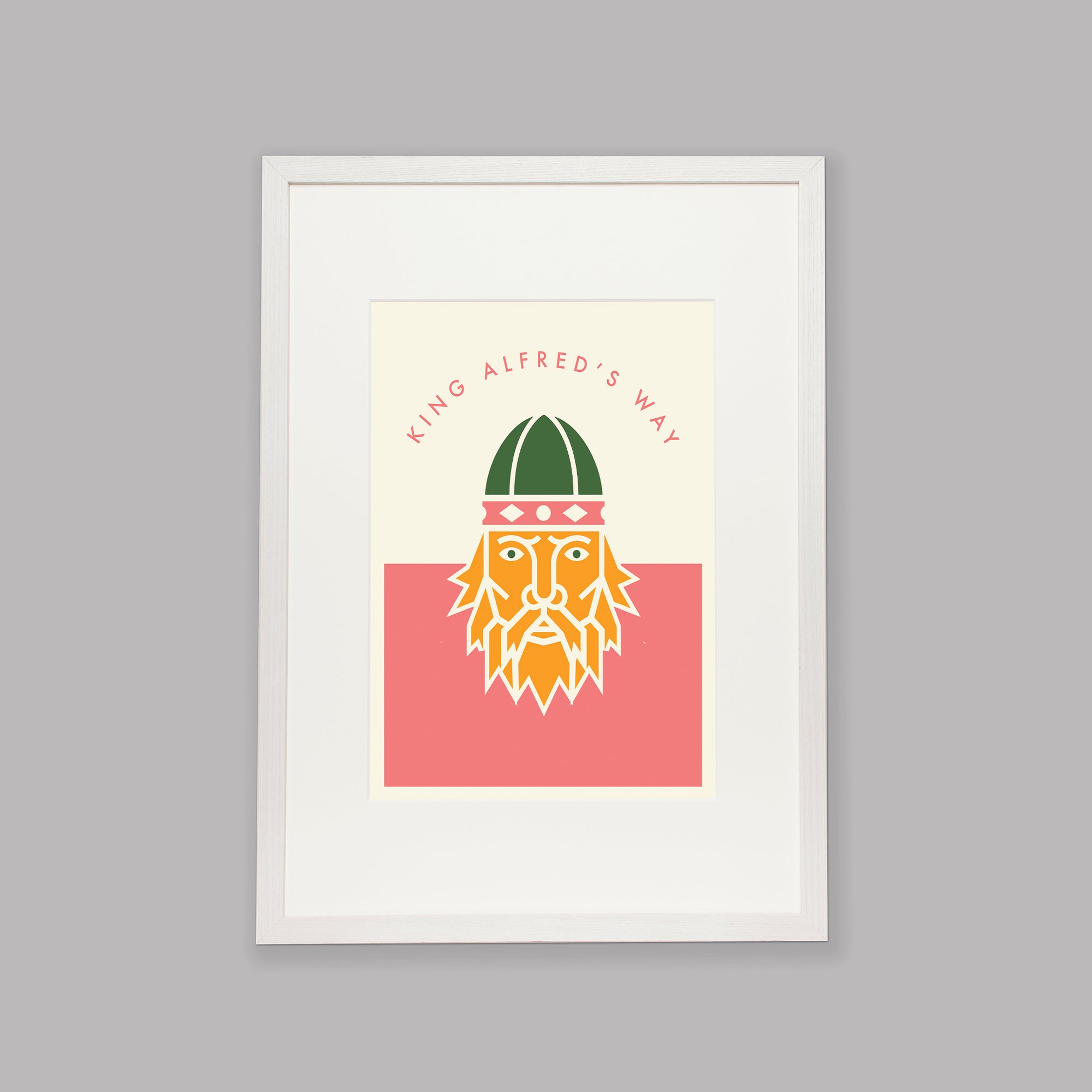 Parcours: King Alfred’s Way - Cycling Art Print