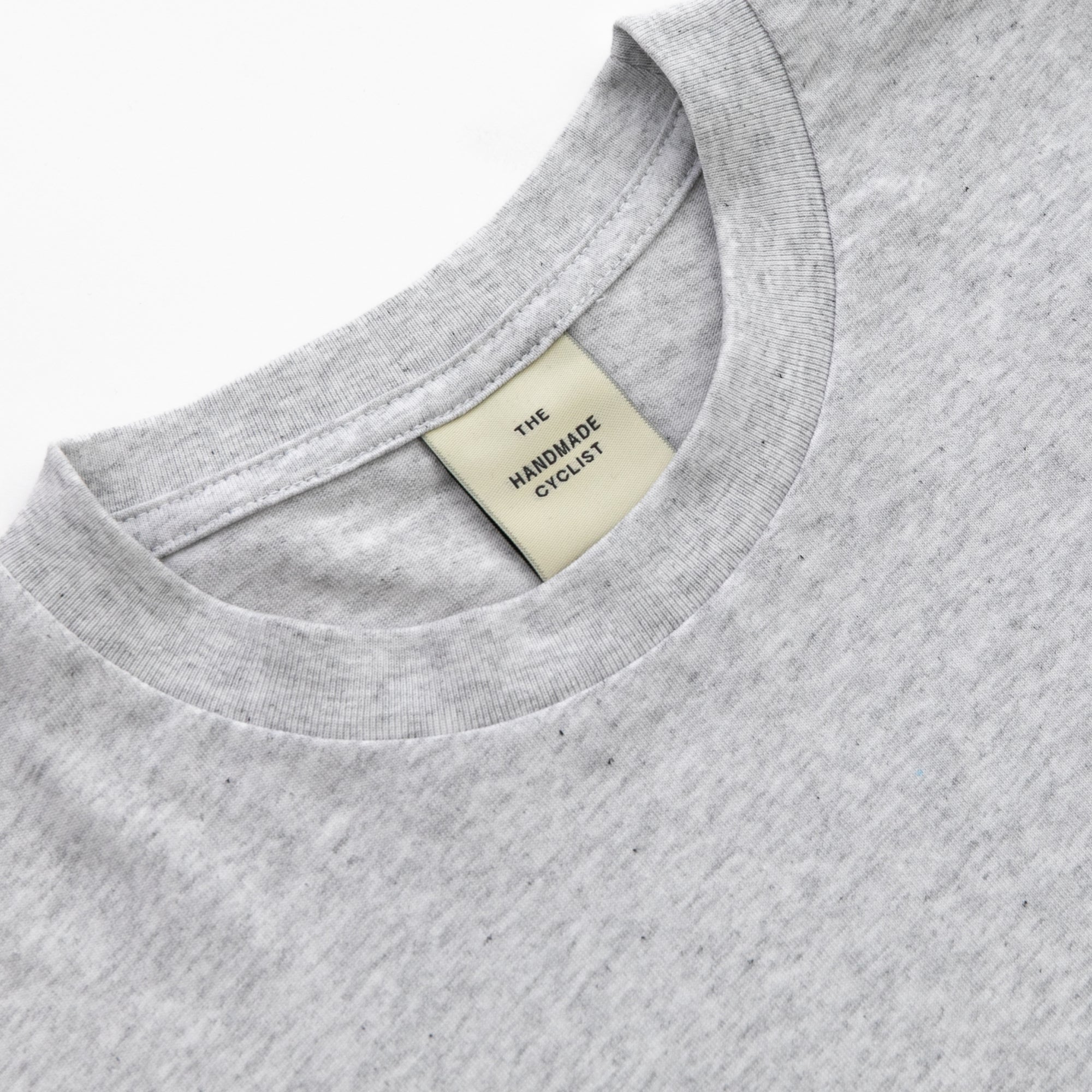 Unisex Cotton T-Shirt - Mallorca - White Heather Grey