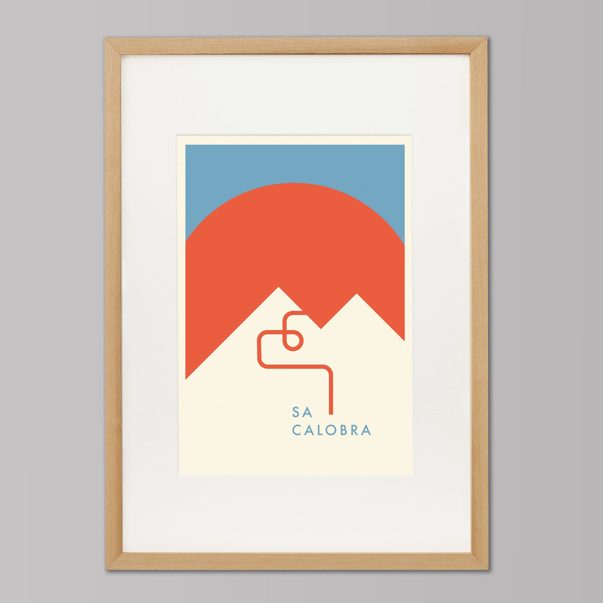 Parcours: Sa Calobra - Cycling Art Print