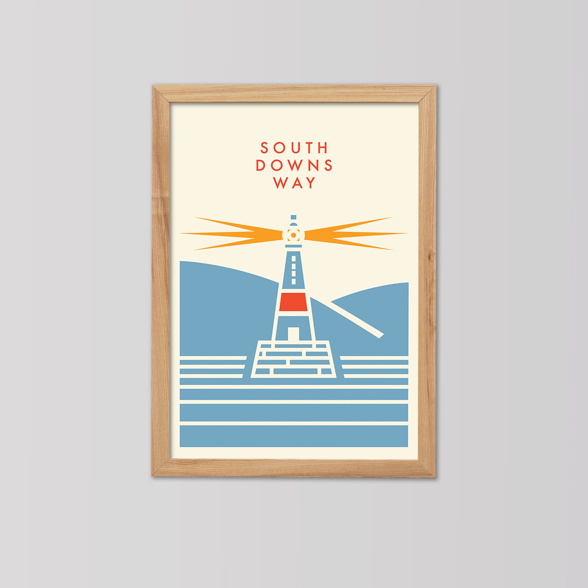 Parcours: South Downs Way - Cycling Art Print