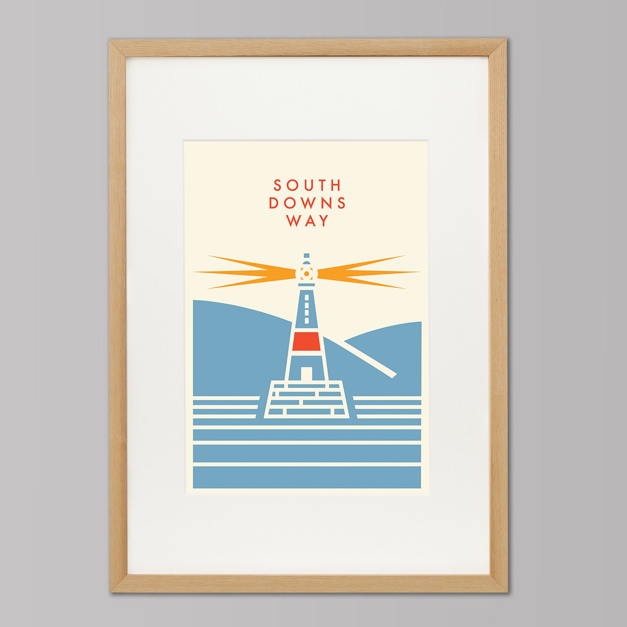 Parcours: South Downs Way - Cycling Art Print