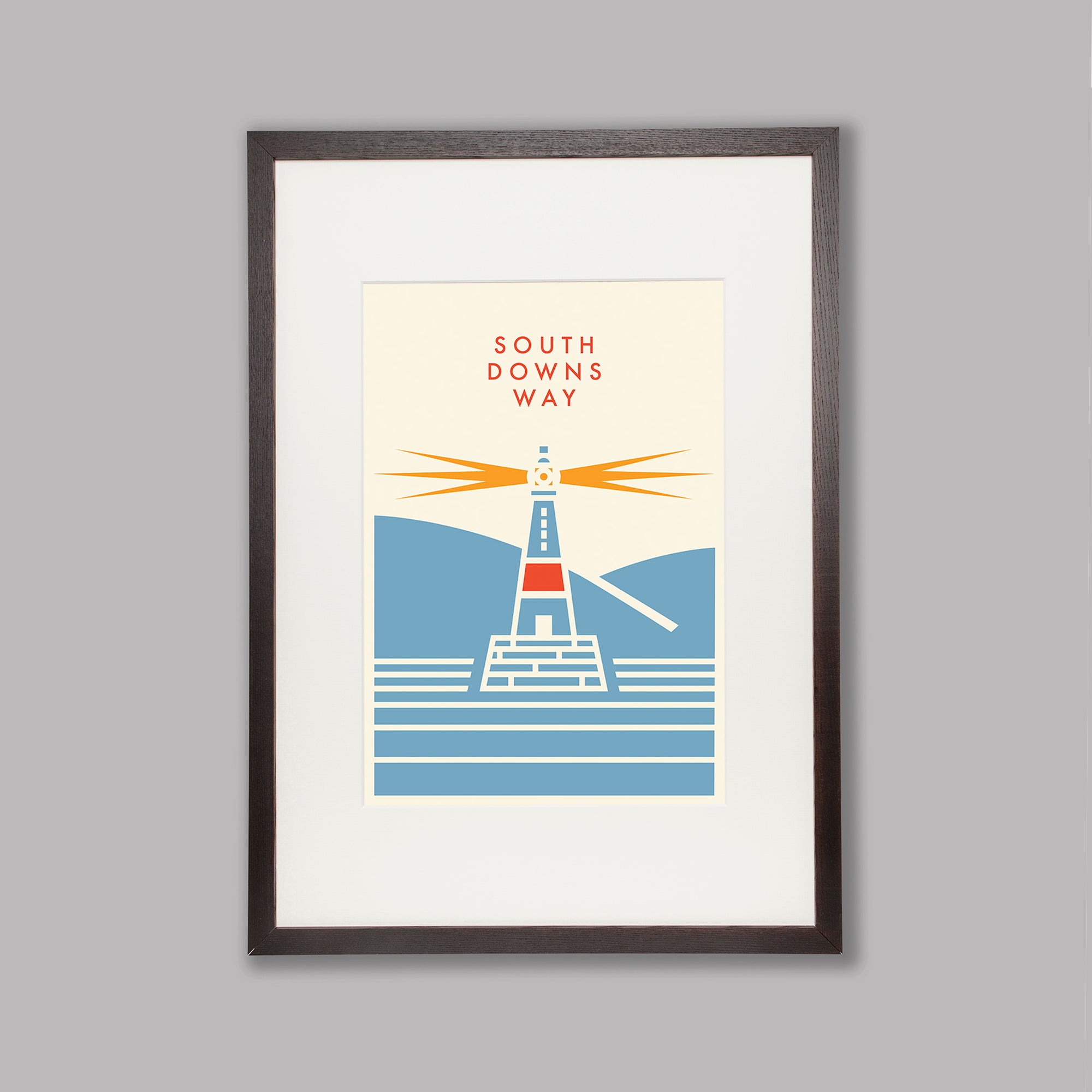 Parcours: South Downs Way - Cycling Art Print