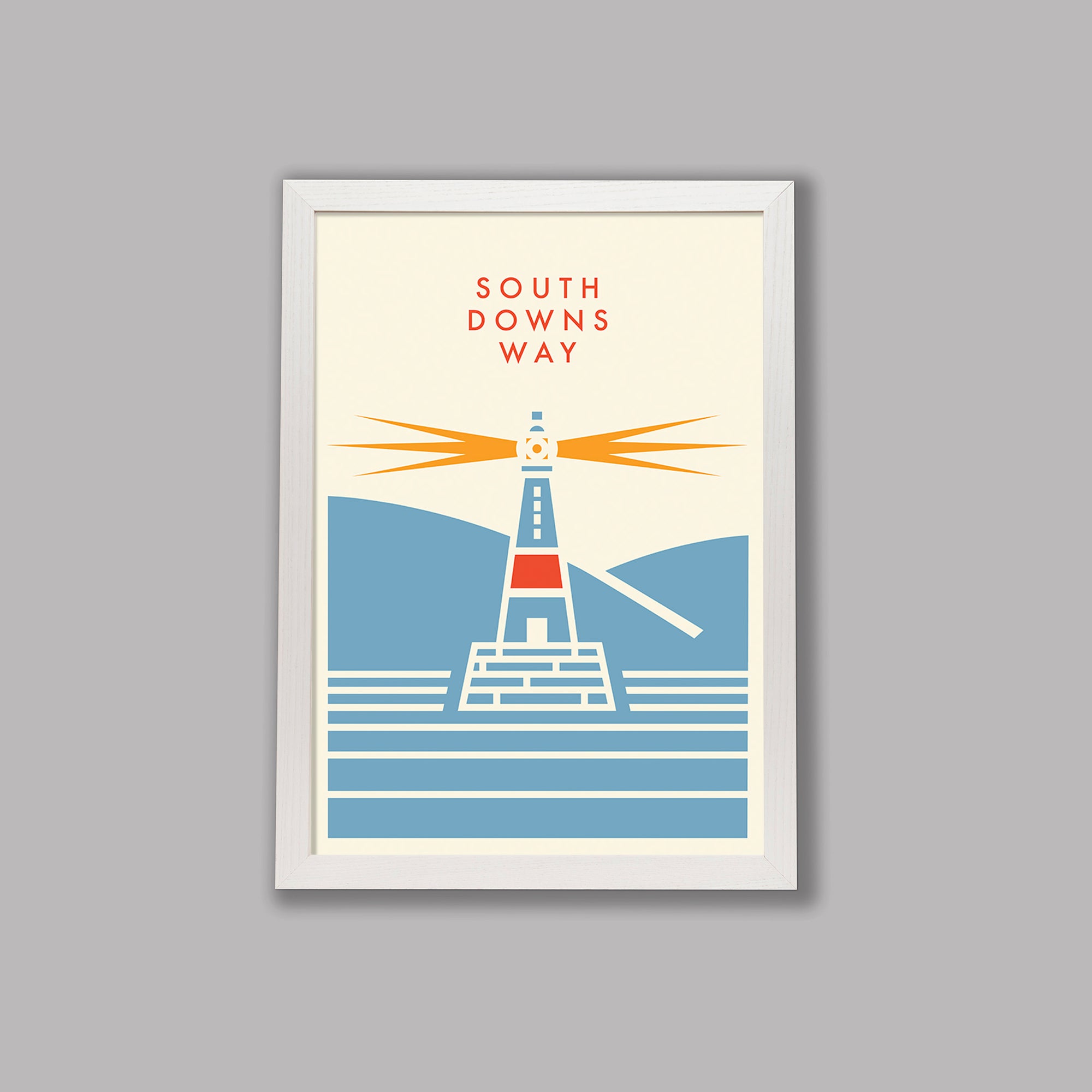 Parcours: South Downs Way - Cycling Art Print