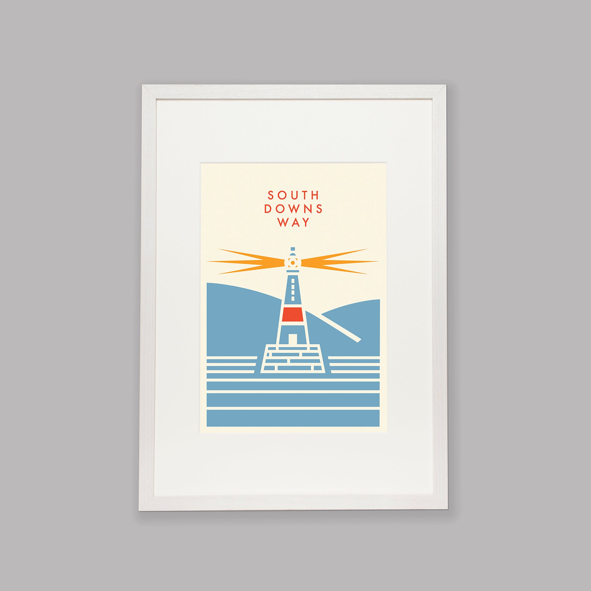 Parcours: South Downs Way - Cycling Art Print