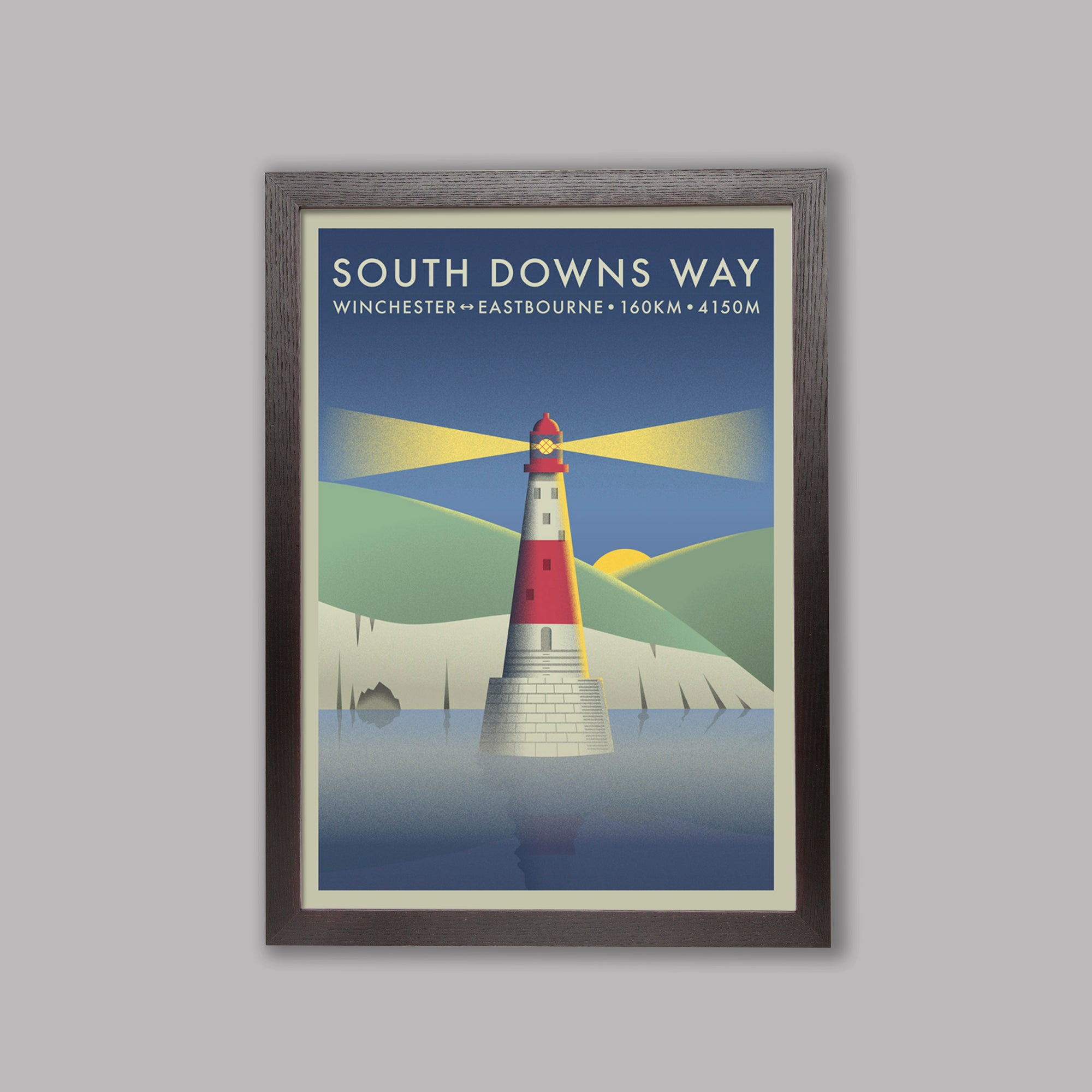 South Downs Way - The Adventure Collection - Cycling Art Print