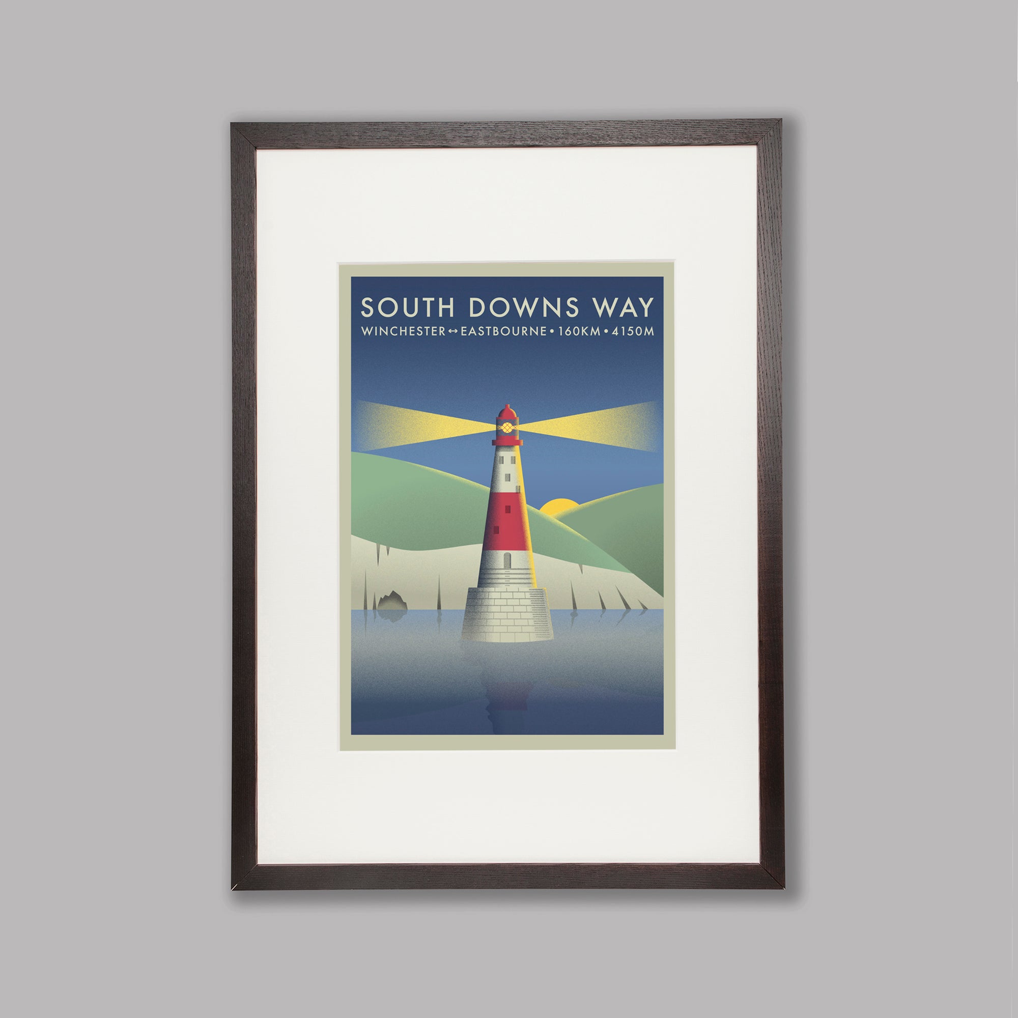 South Downs Way - The Adventure Collection - Cycling Art Print