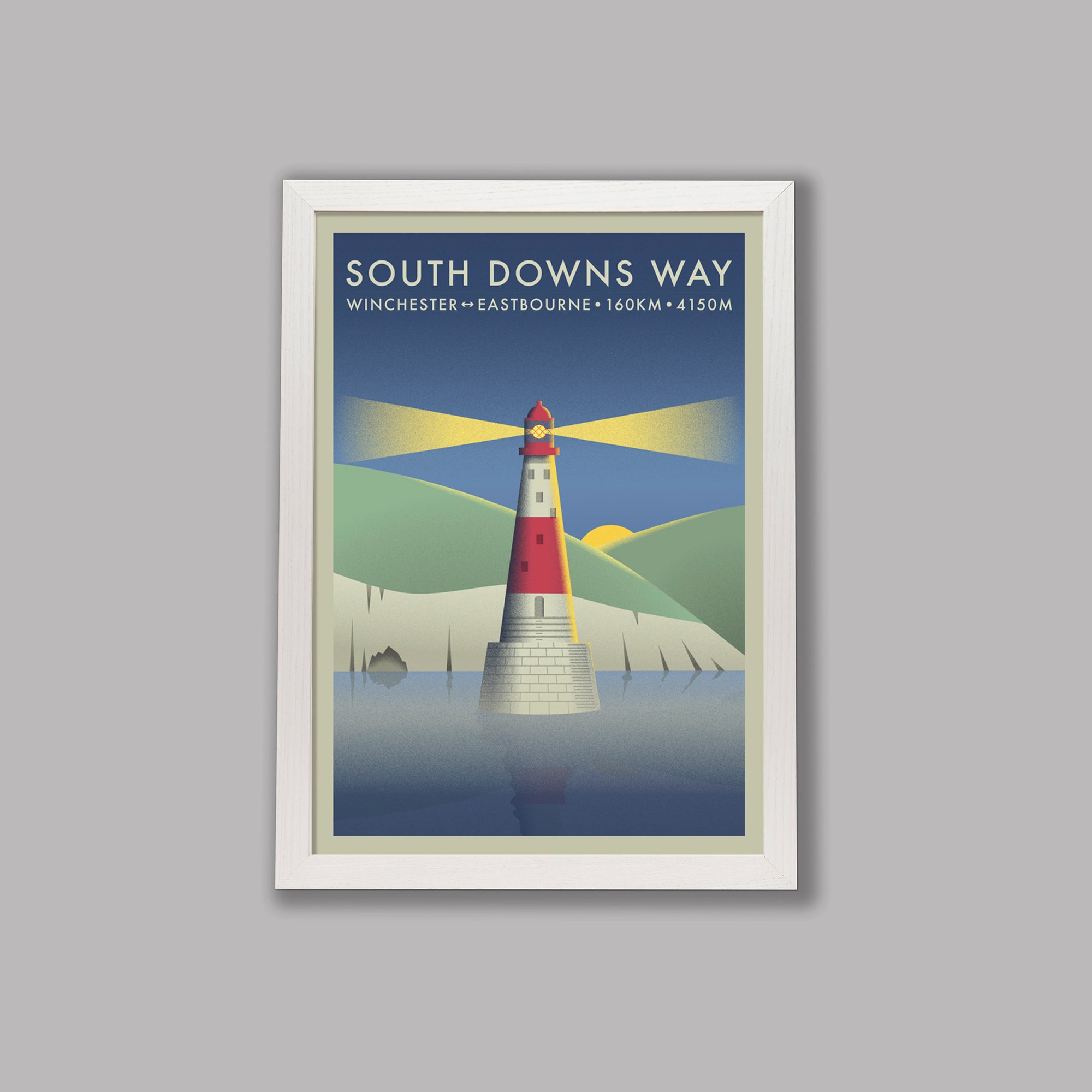 South Downs Way - The Adventure Collection - Cycling Art Print