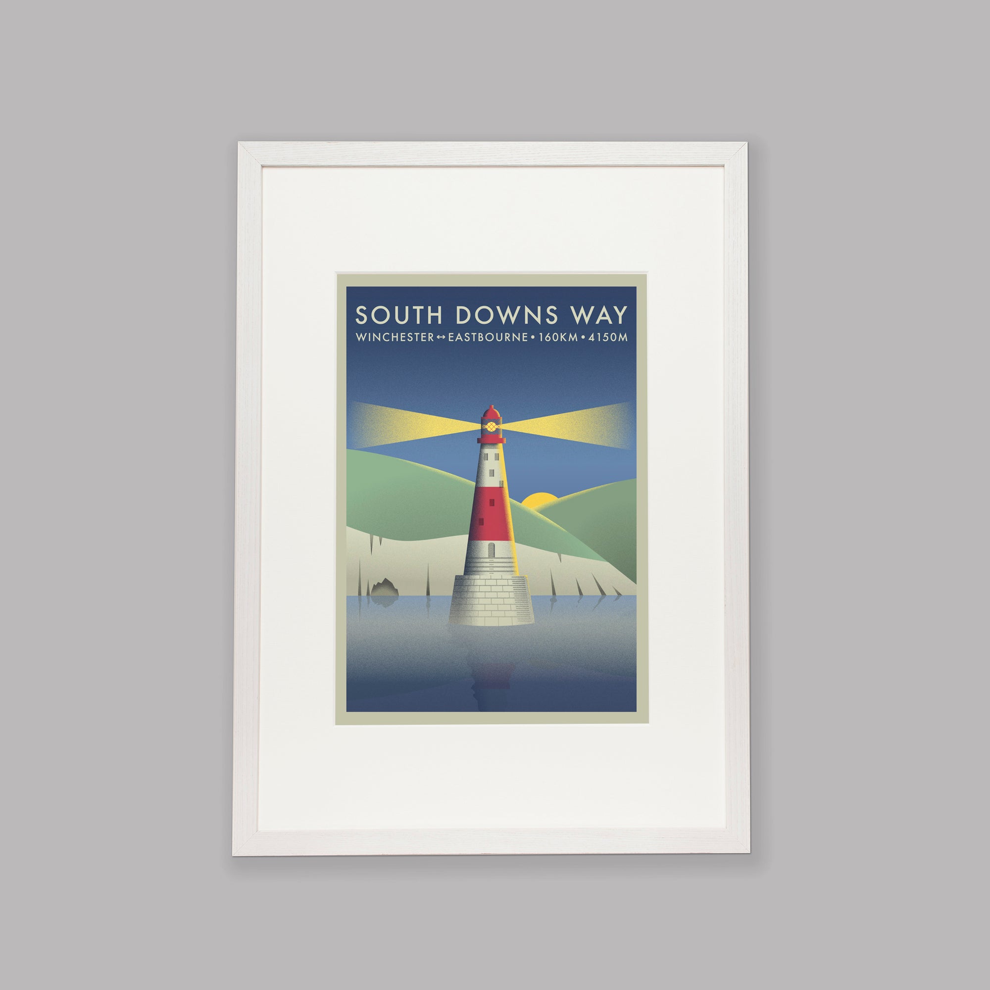 South Downs Way - The Adventure Collection - Cycling Art Print