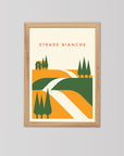 Parcours: Strade Bianche - Cycling Art Print