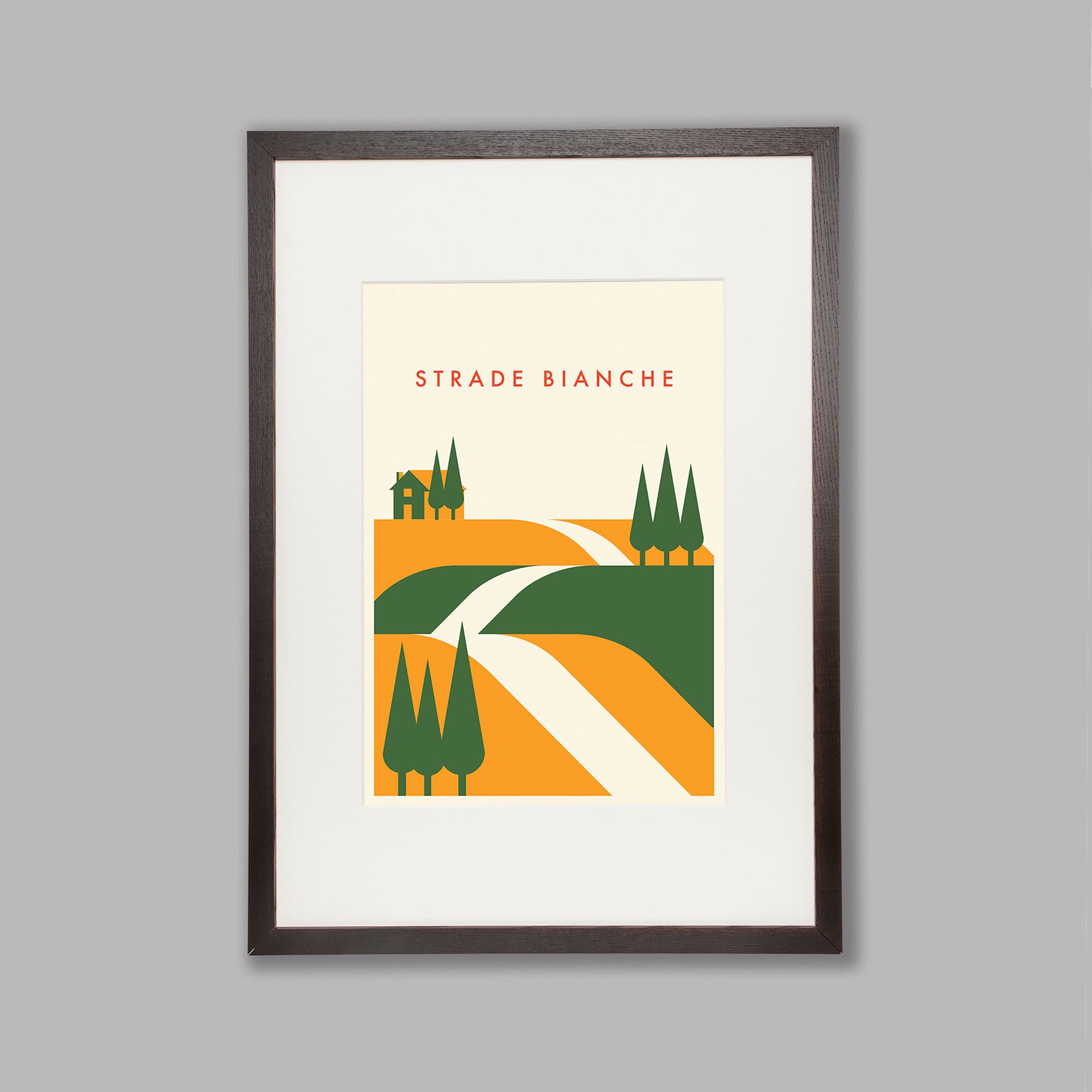 Parcours: Strade Bianche - Cycling Art Print