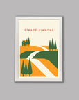 Parcours: Strade Bianche - Cycling Art Print