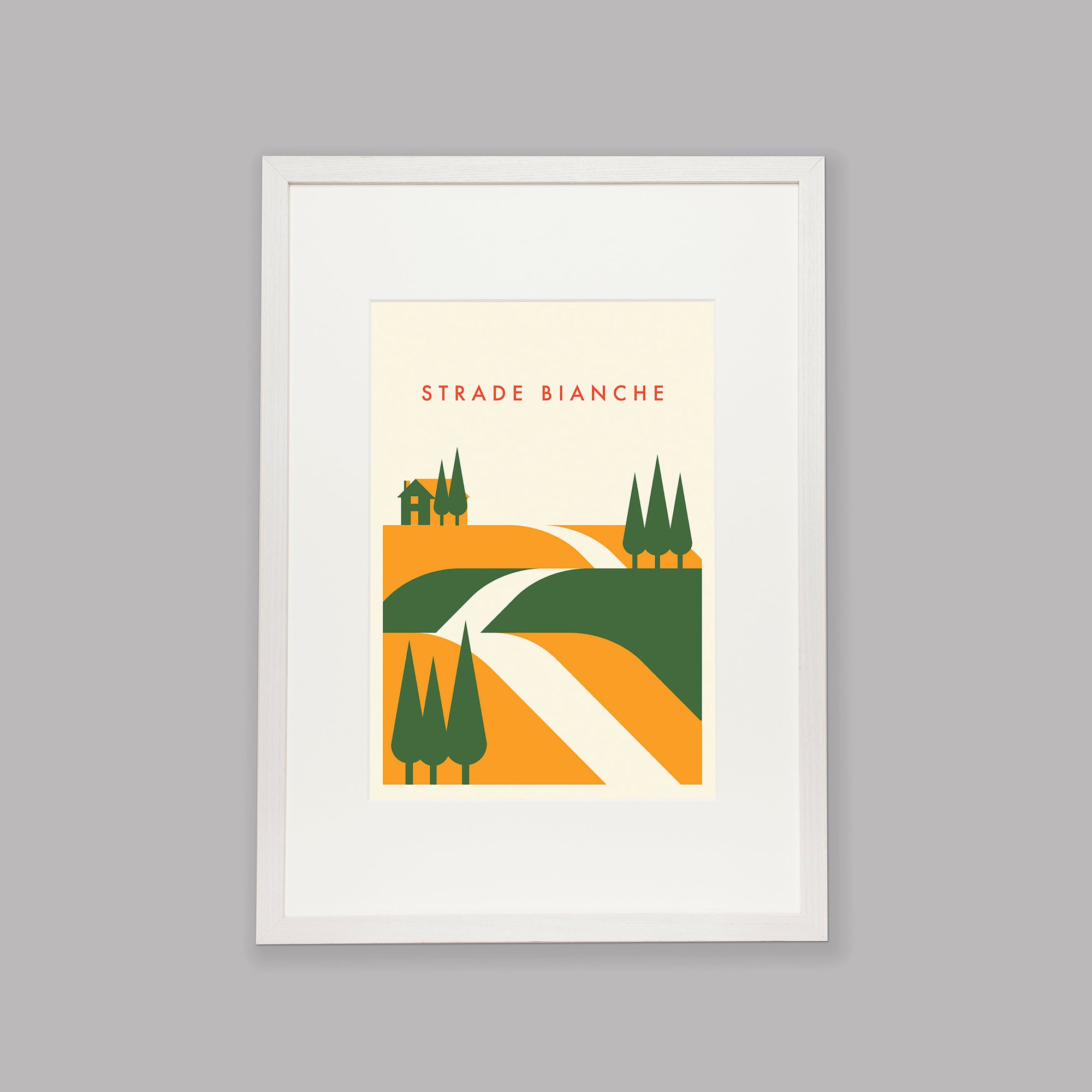 Parcours: Strade Bianche - Cycling Art Print
