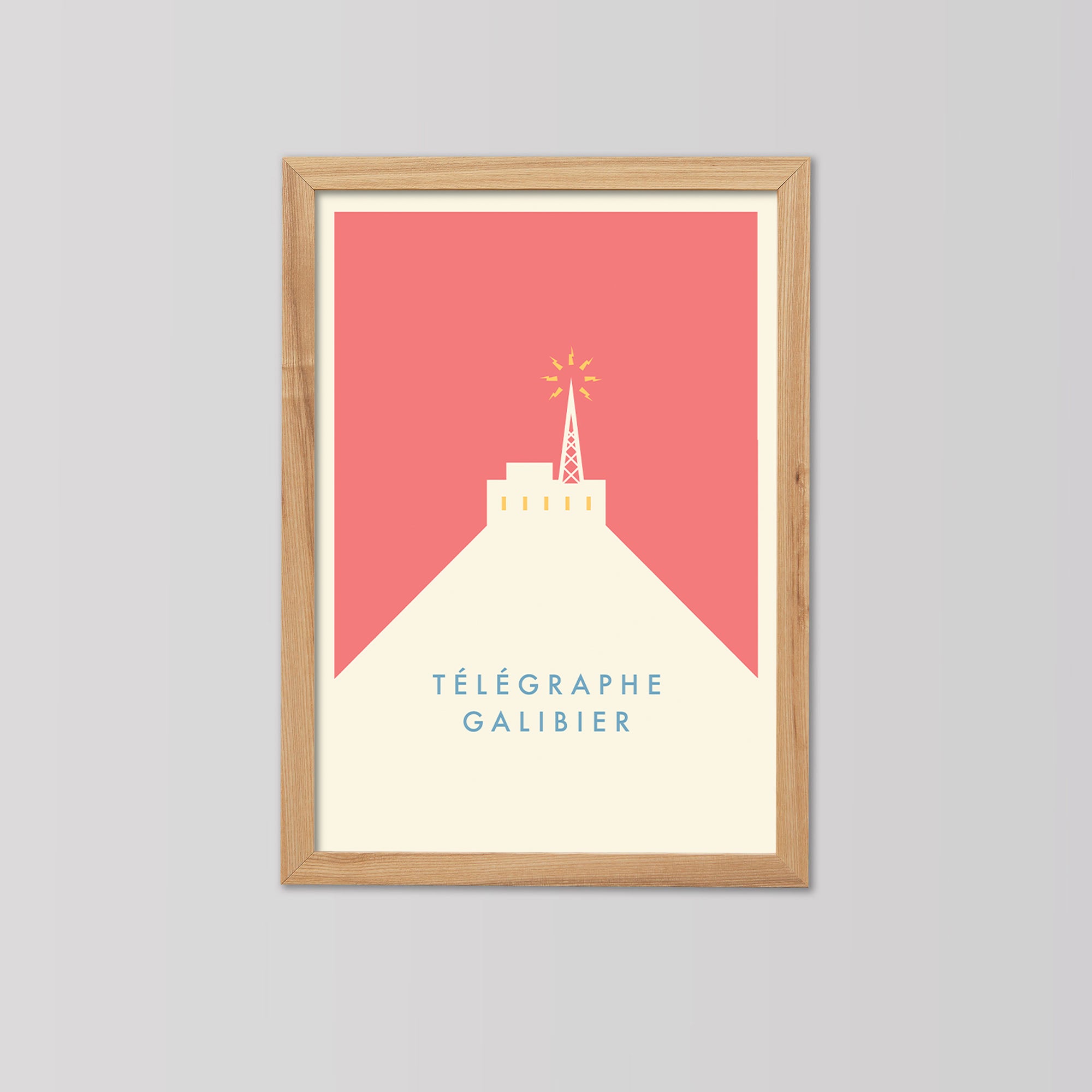 Parcours: Télégraphe &amp; Galibier - Cycling Art Print
