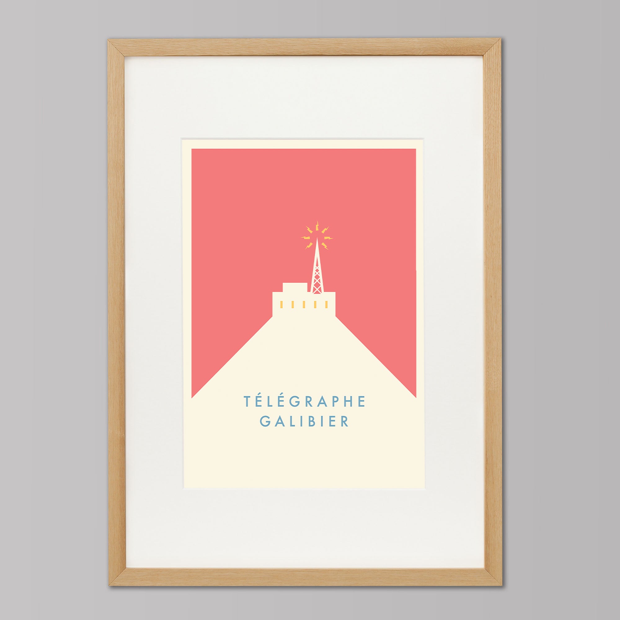 Parcours: Télégraphe &amp; Galibier - Cycling Art Print