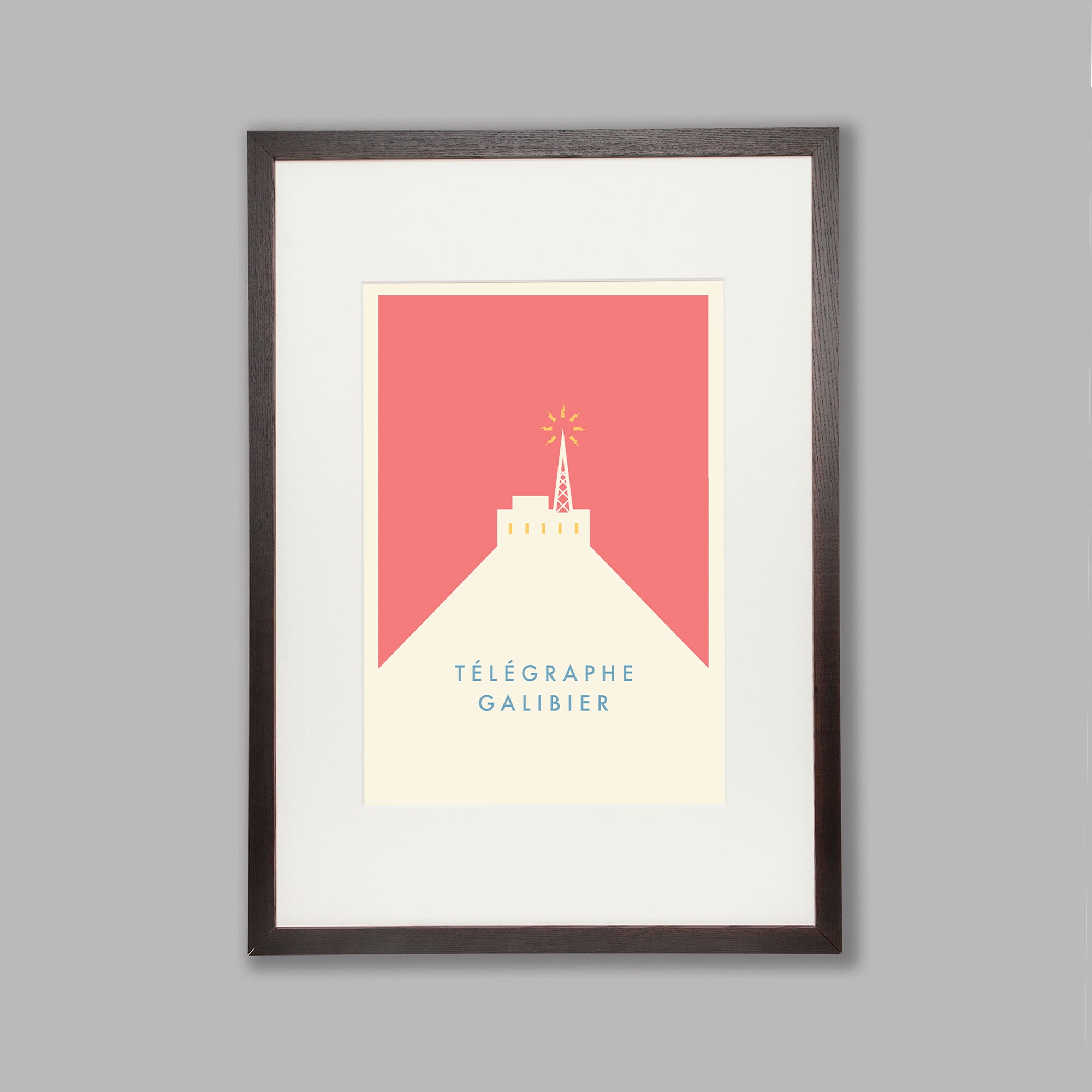 Parcours: Télégraphe &amp; Galibier - Cycling Art Print