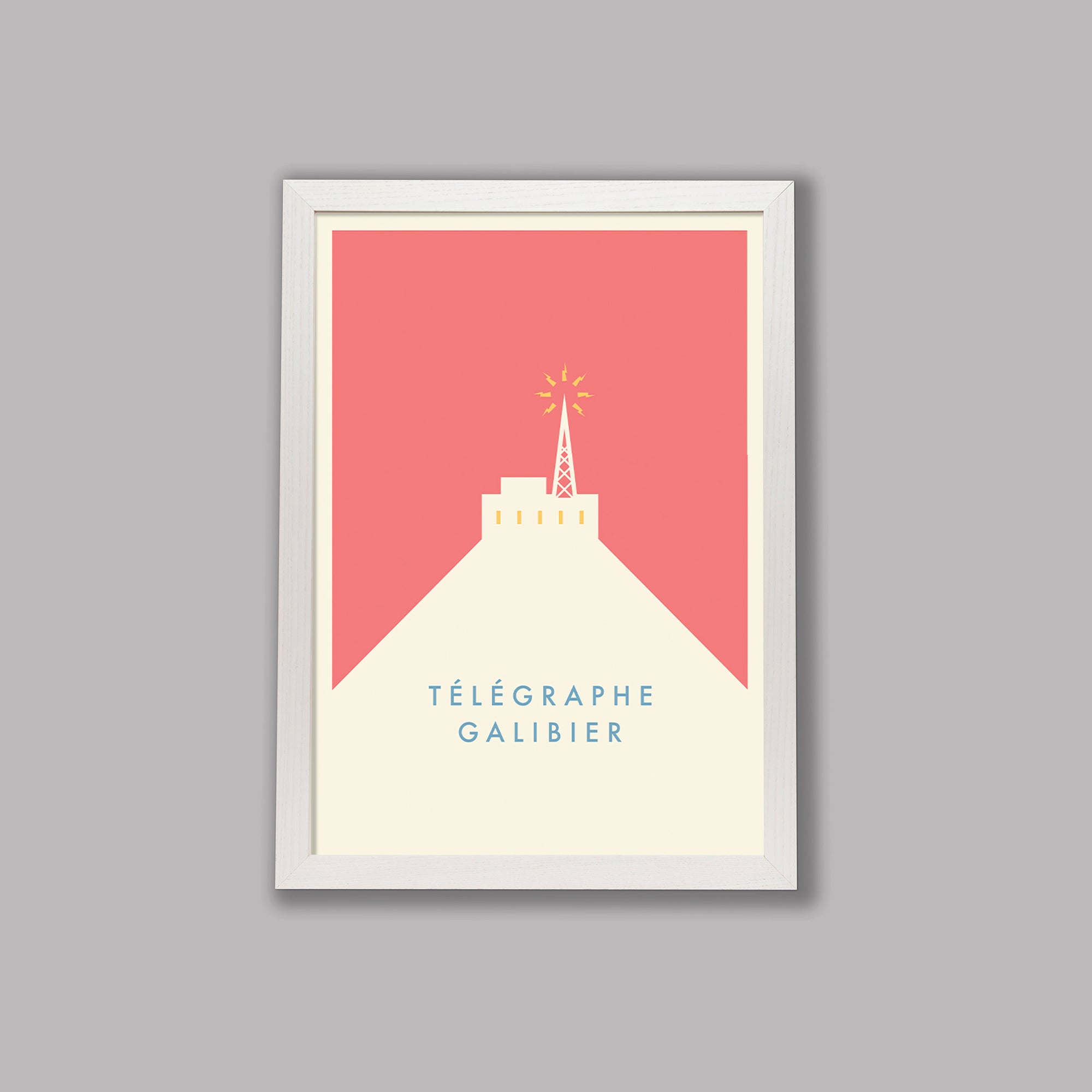 Parcours: Télégraphe &amp; Galibier - Cycling Art Print