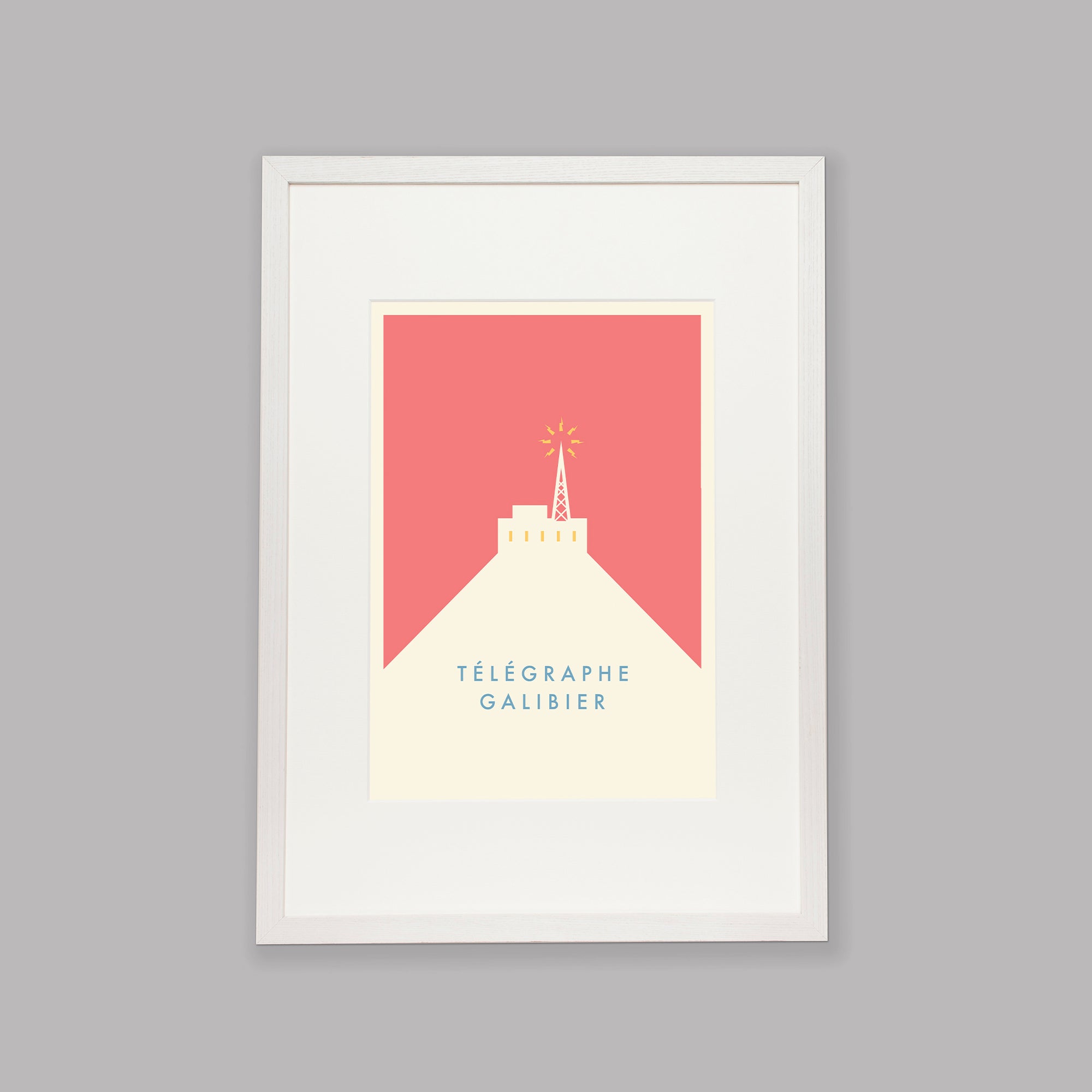 Parcours: Télégraphe &amp; Galibier - Cycling Art Print