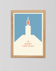 Parcours: Le Mont Ventoux - Cycling Art Print