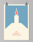 Parcours: Le Mont Ventoux - Cycling Art Print