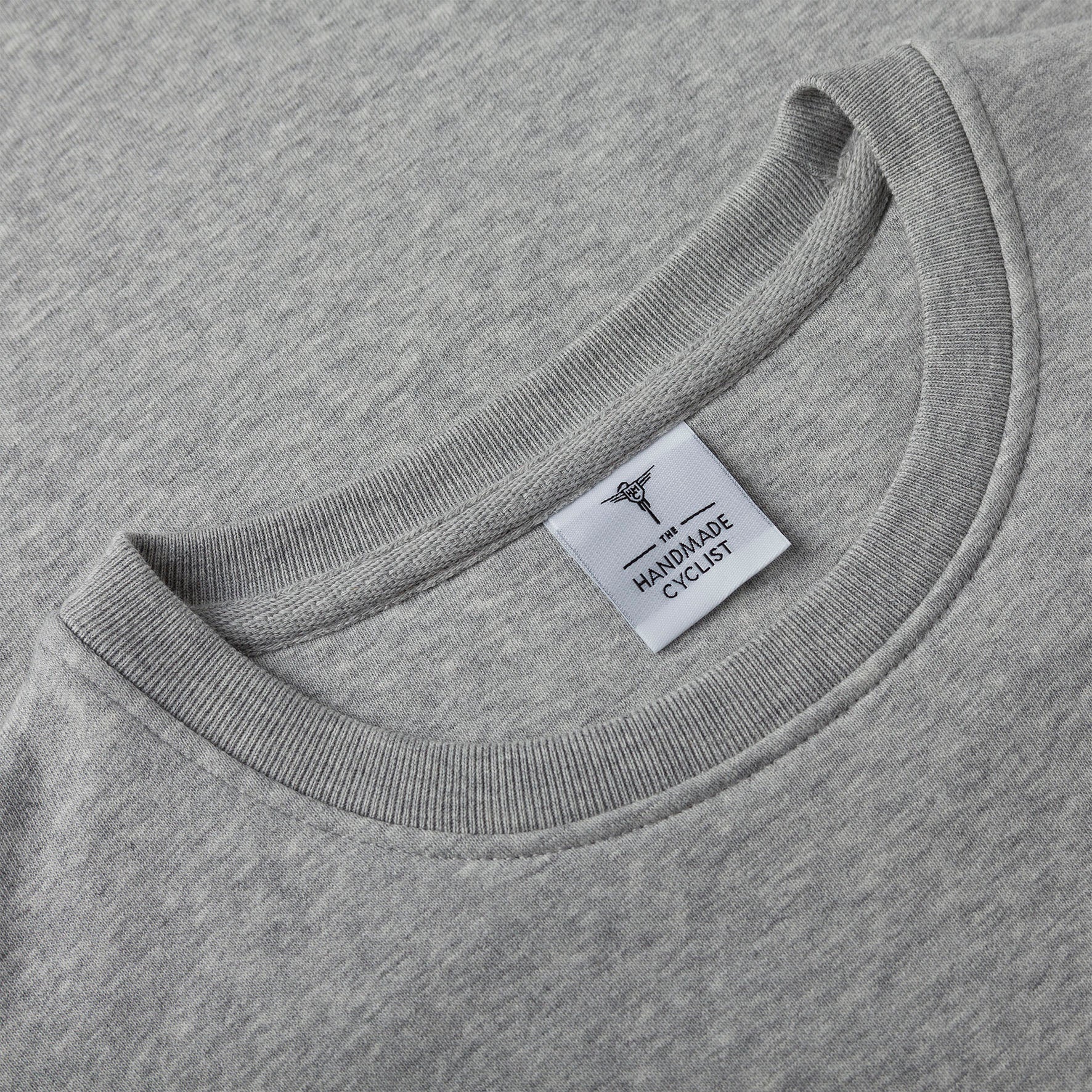 Unisex Organic Cotton Sweatshirt - Dossard 13 Heather Slub Grey