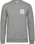 Unisex Organic Cotton Sweatshirt - Dossard 13 Heather Slub Grey