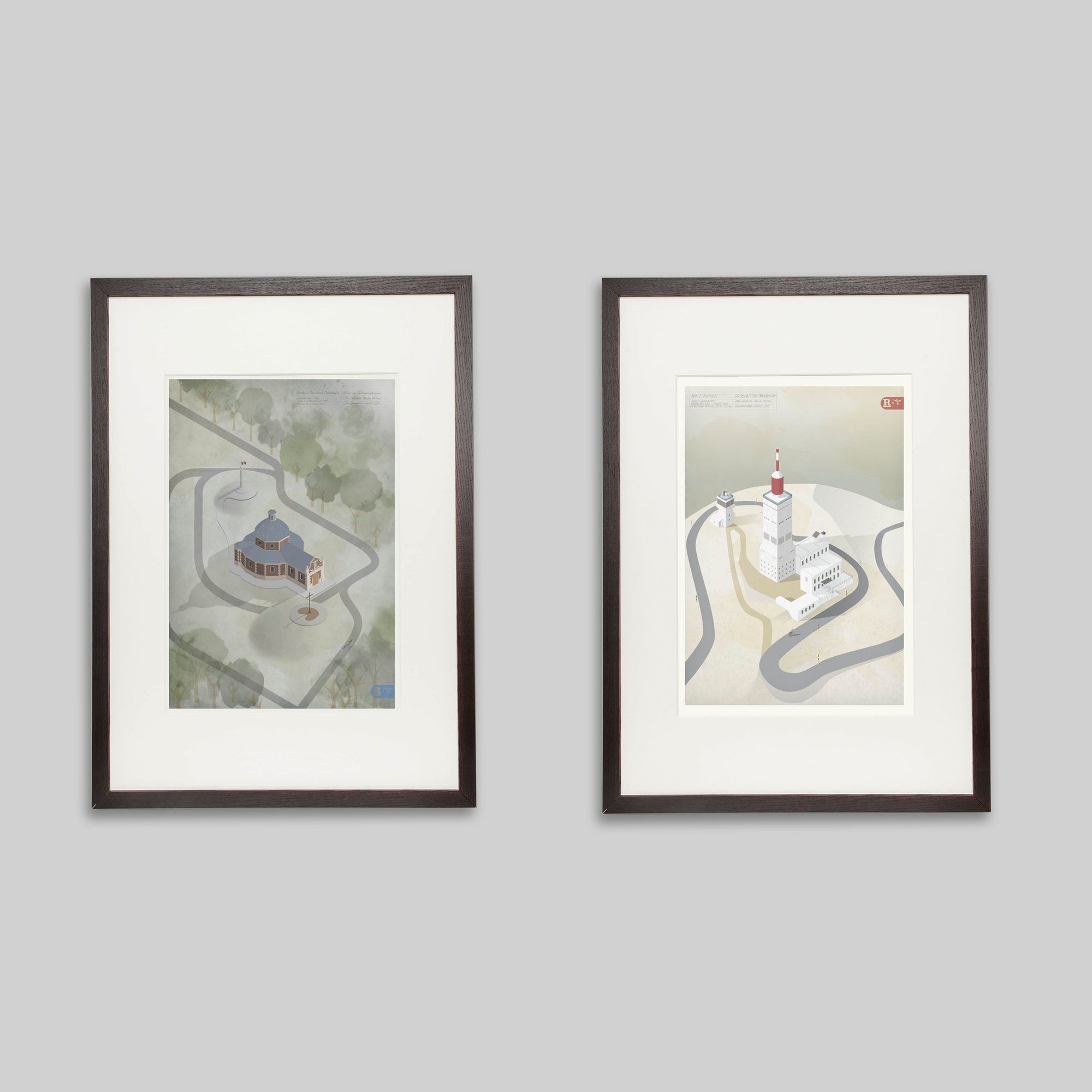 The Landmarks Collection - Cycling Art Print