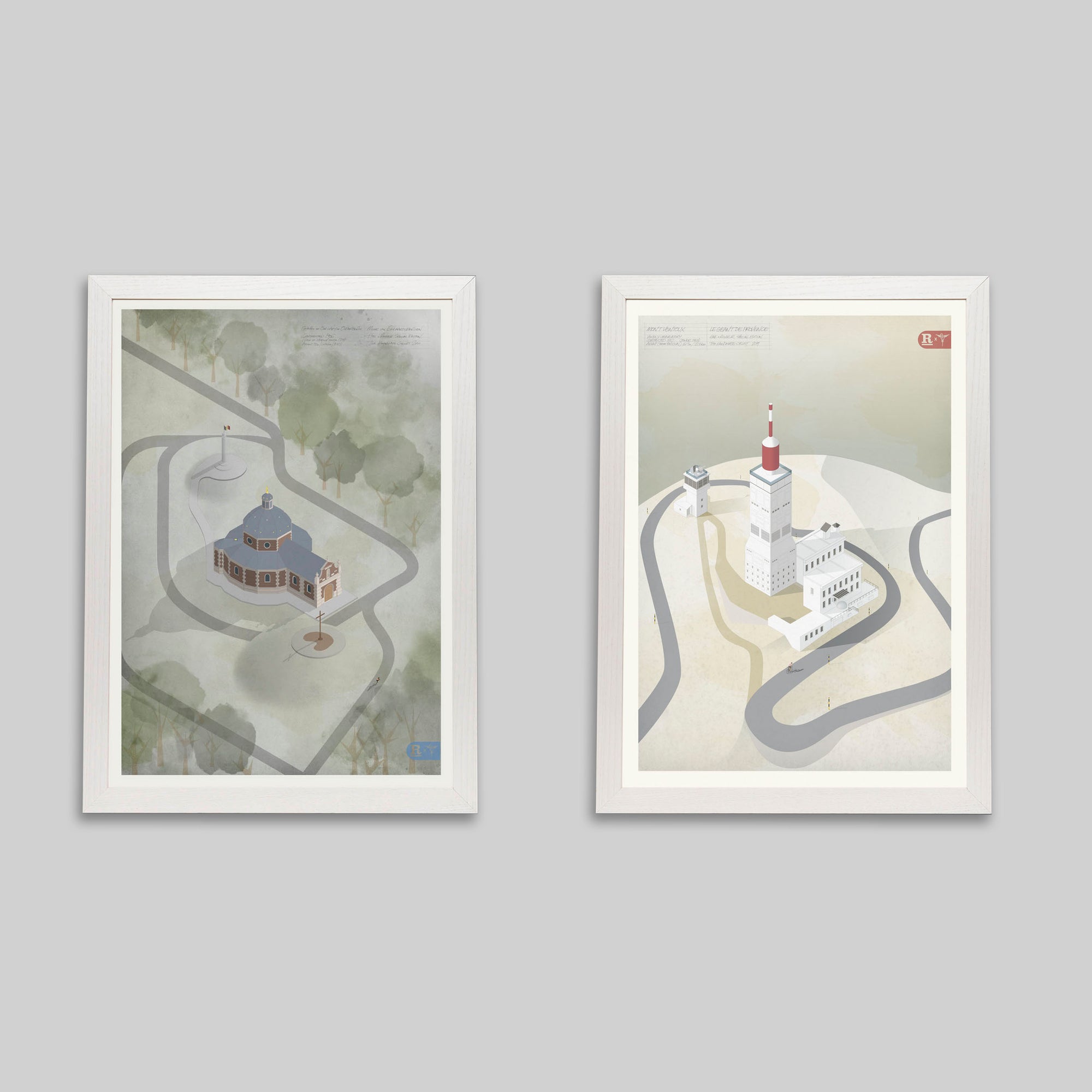 The Landmarks Collection - Cycling Art Print