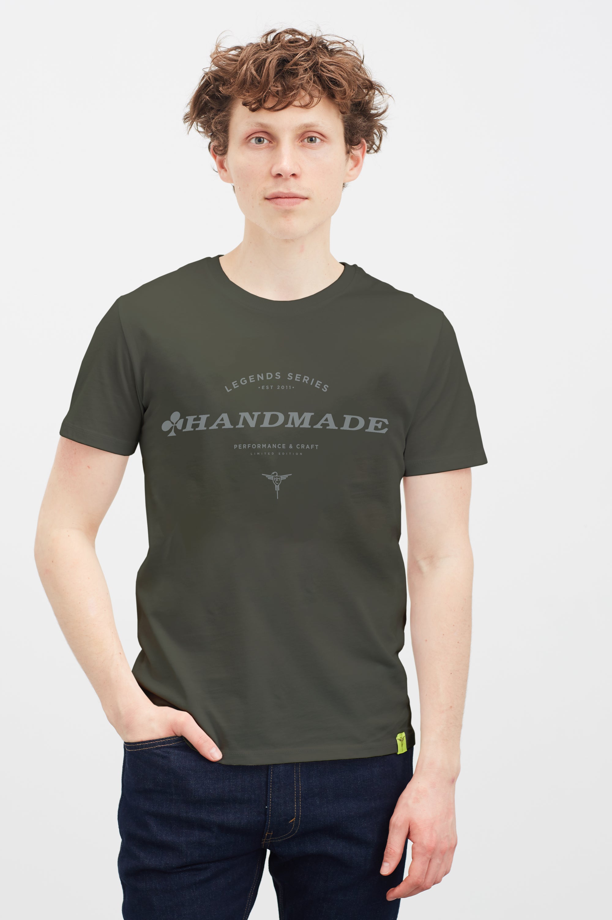 Unisex Organic Cotton T-Shirt - Legends Series: Colnago Khaki