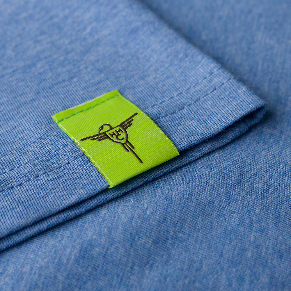 Unisex Organic Cotton T-Shirt - Legends Series: Campagnolo Mid Heather Blue