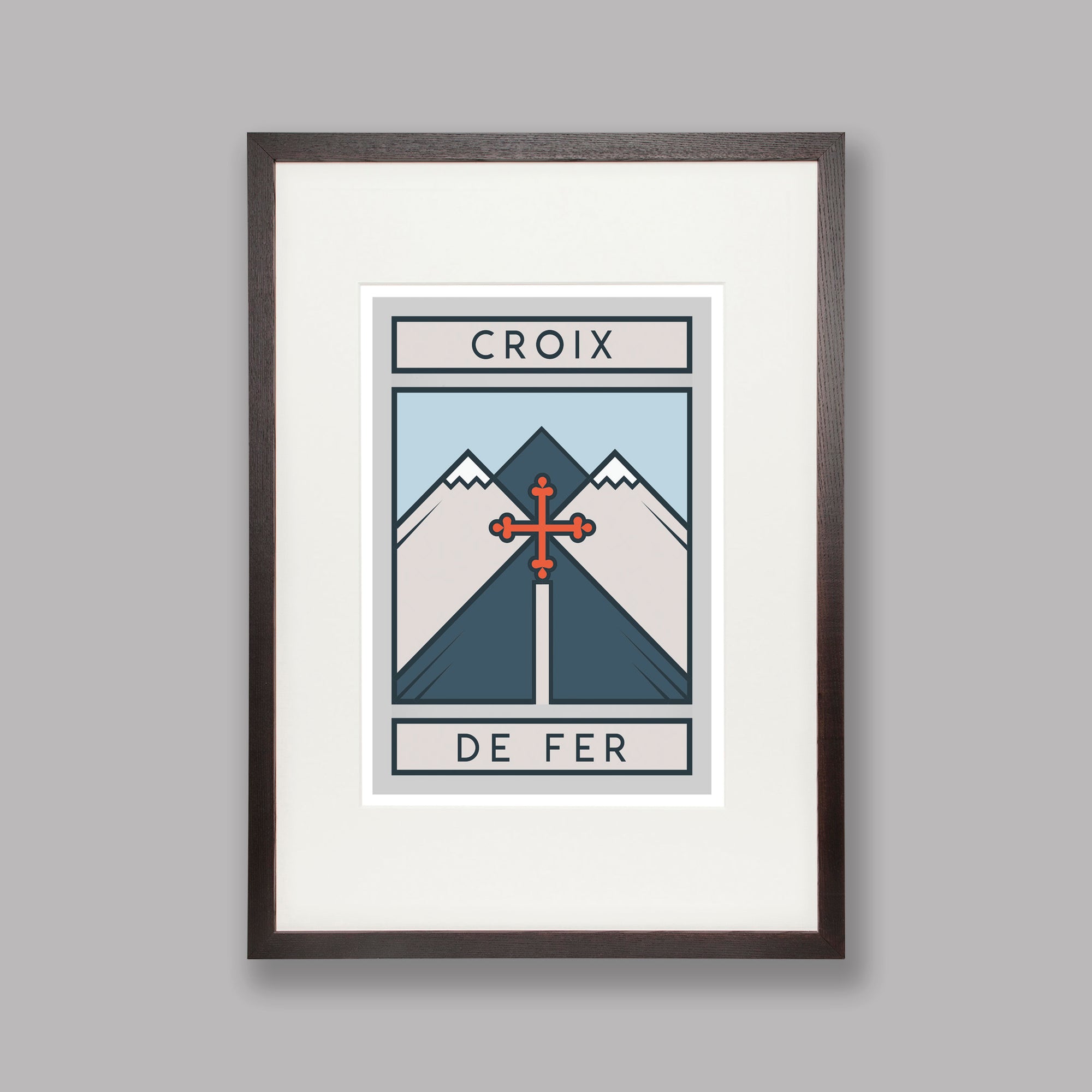 The Routes: Croix de Fer - Cycling Art Print