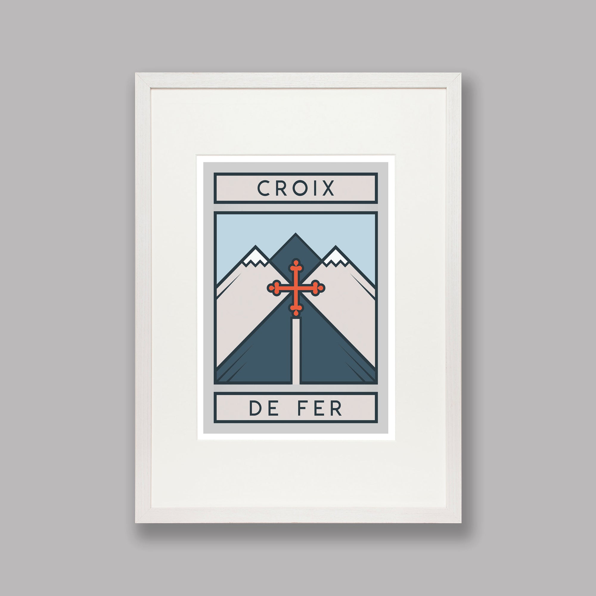 The Routes: Croix de Fer - Cycling Art Print