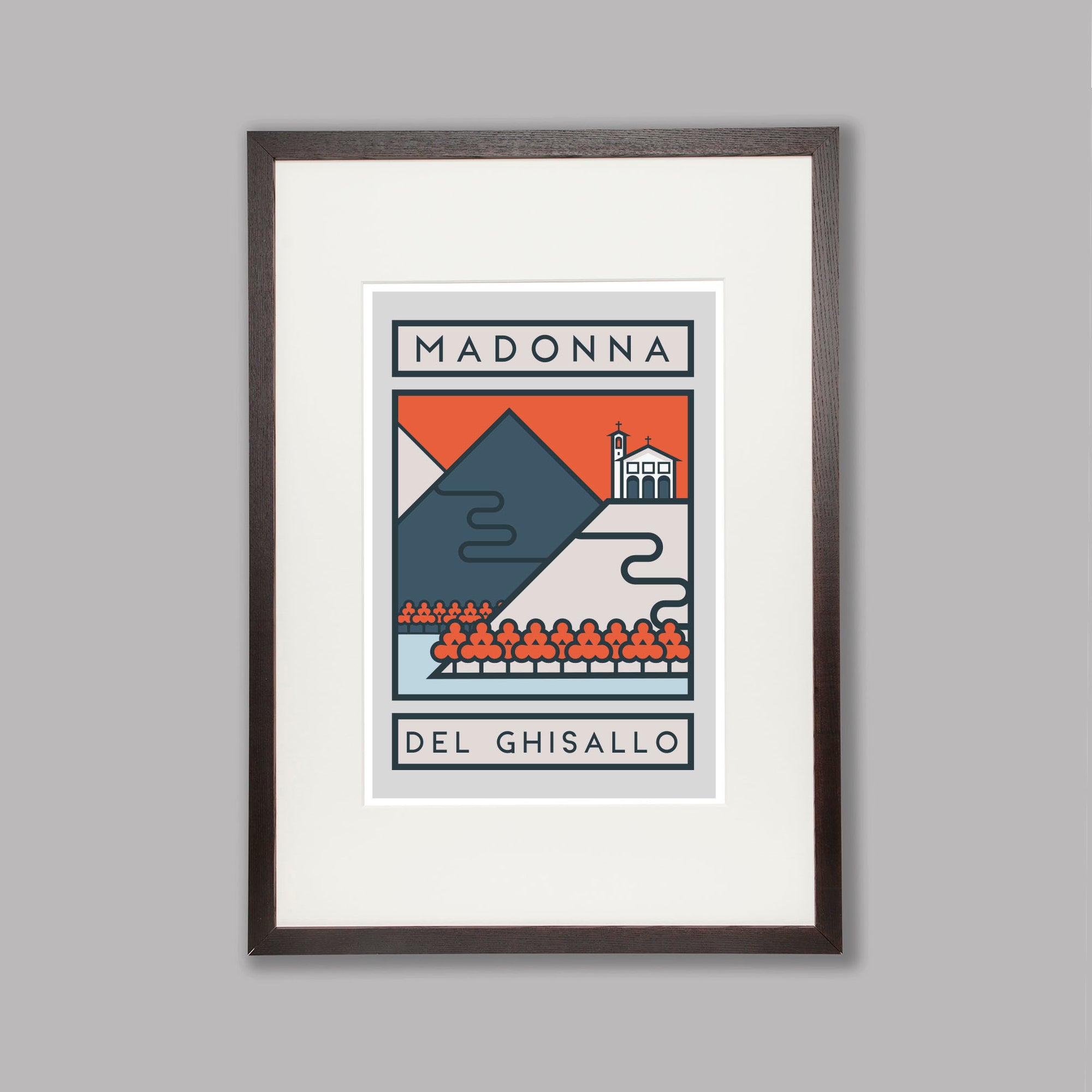 The Routes: Madonna del Ghisallo - Cycling Art Print