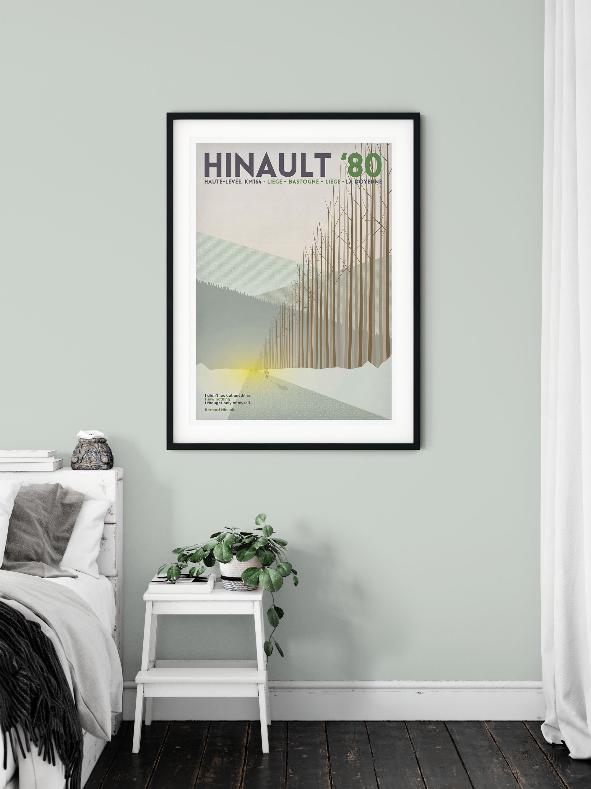 Hinault &#39;80 - Cycling Art Print