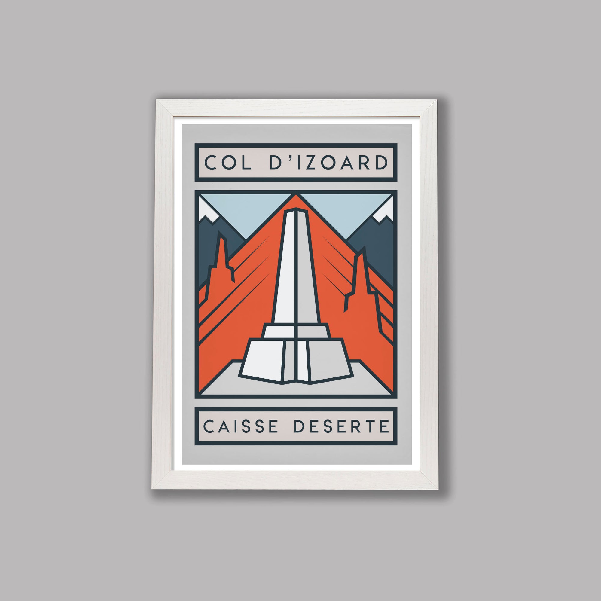 The Routes: Col d&#39;Izoard - Cycling Art Print