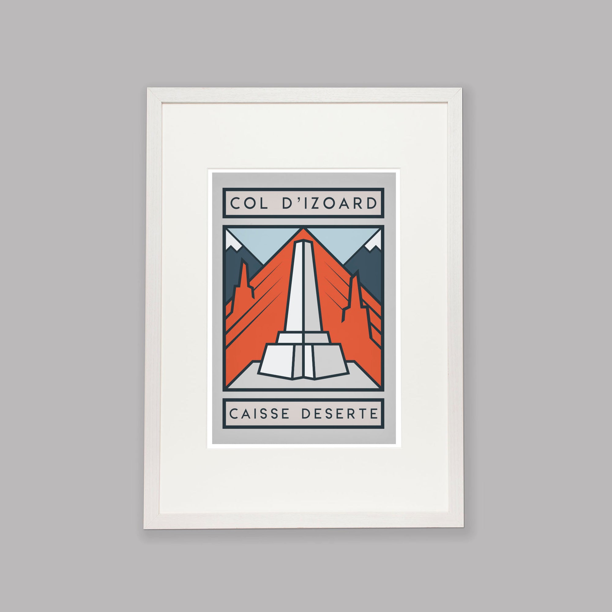 The Routes: Col d&#39;Izoard - Cycling Art Print