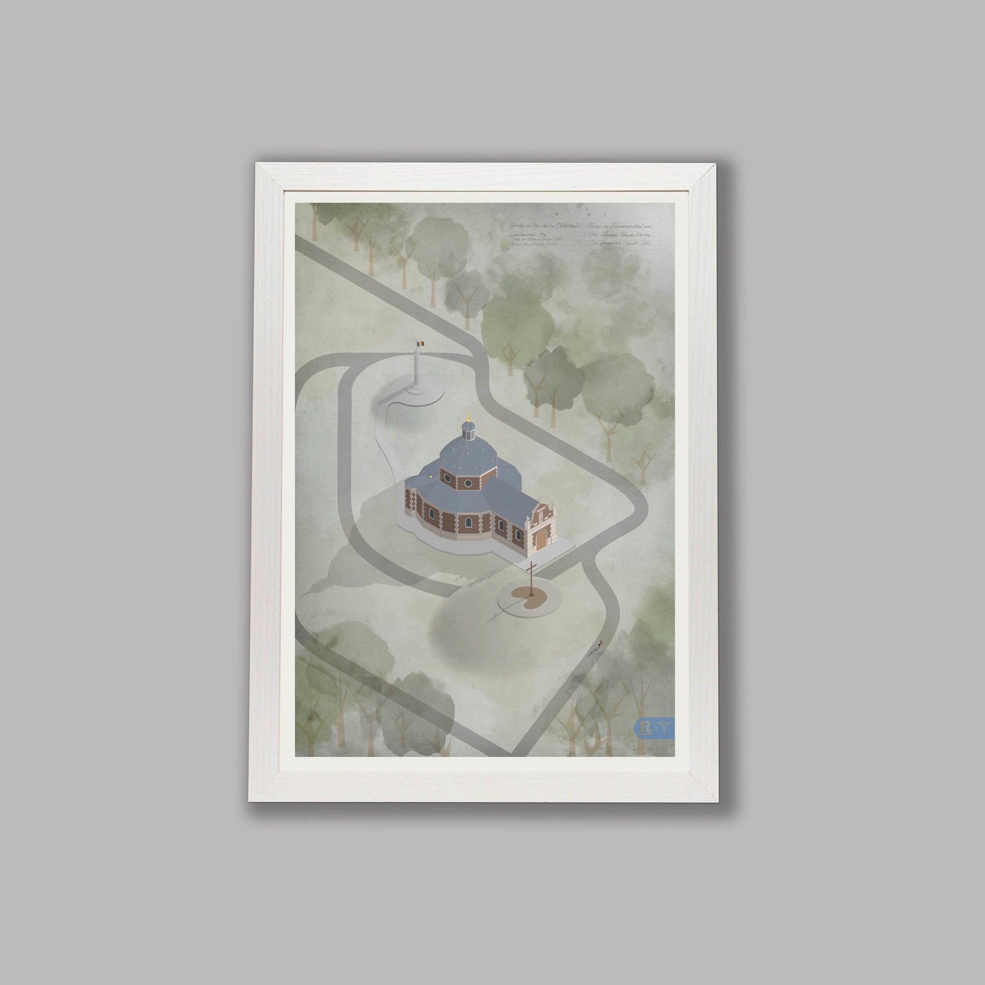 Landmarks: Muur van Geraardsbergen - Cycling Art Print