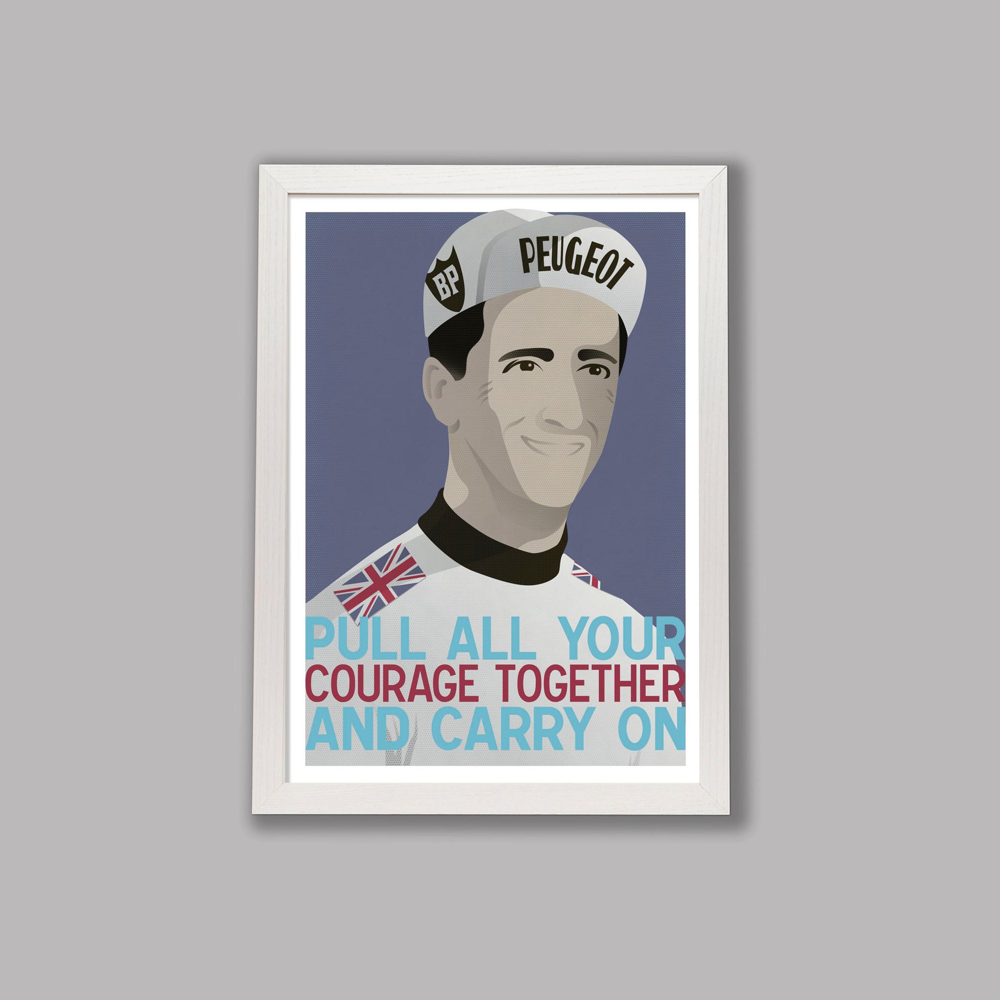 Icons Series 007: Tom Simpson - Cycling Art Print