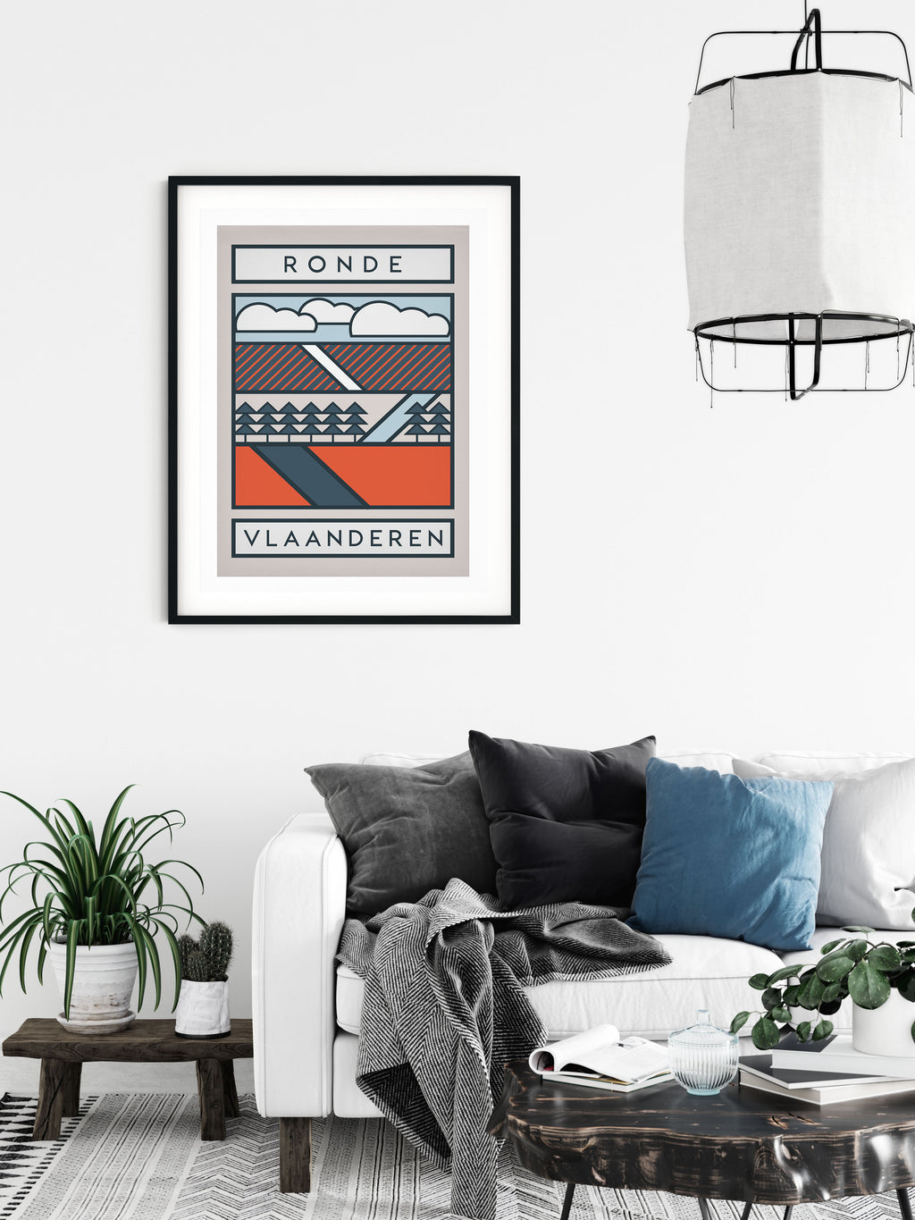 The Routes: Tour of Flanders | Cycling Art Print | Handmade Cyclist ...