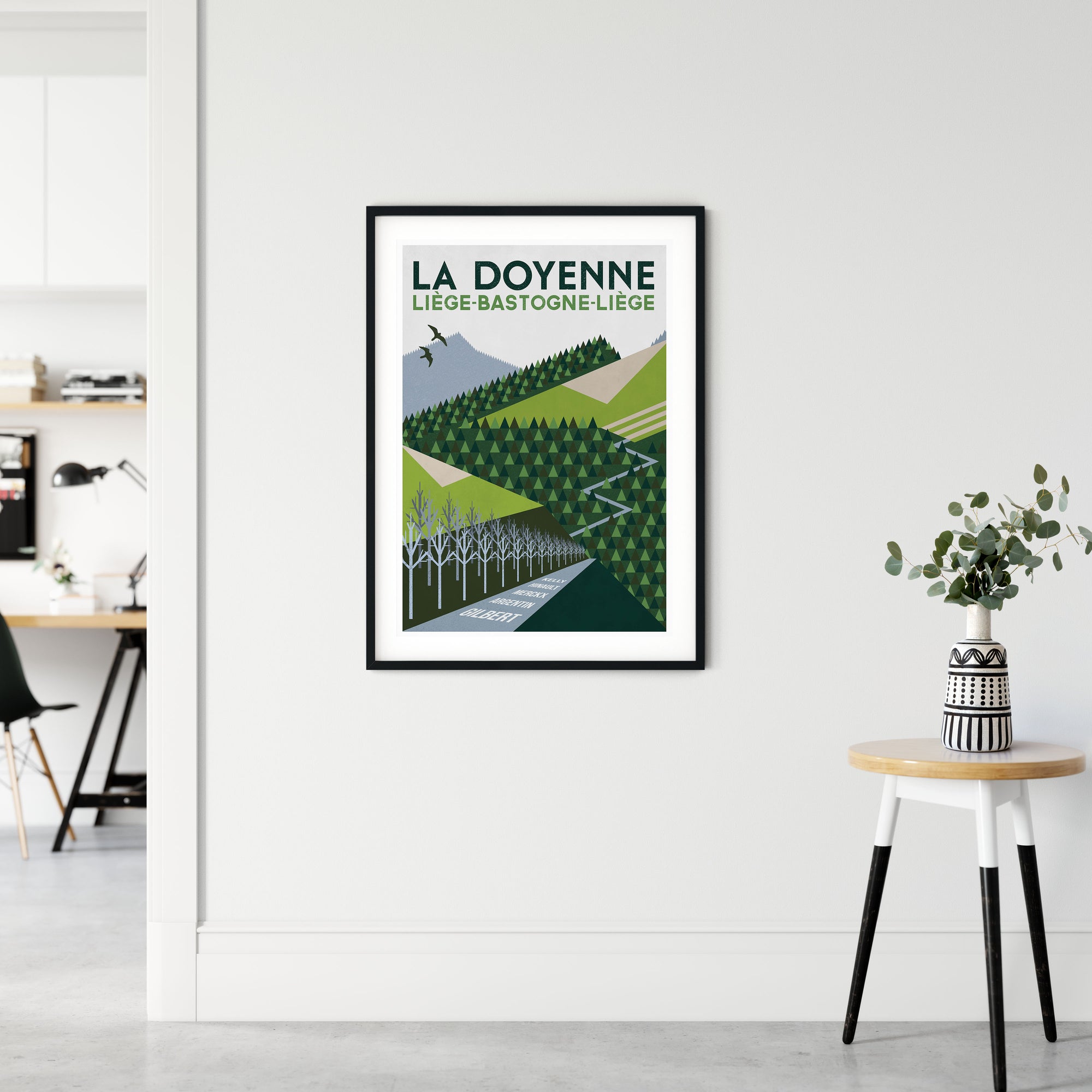 La Doyenne: Liege-Bastogne-Liege - Cycling Art Print