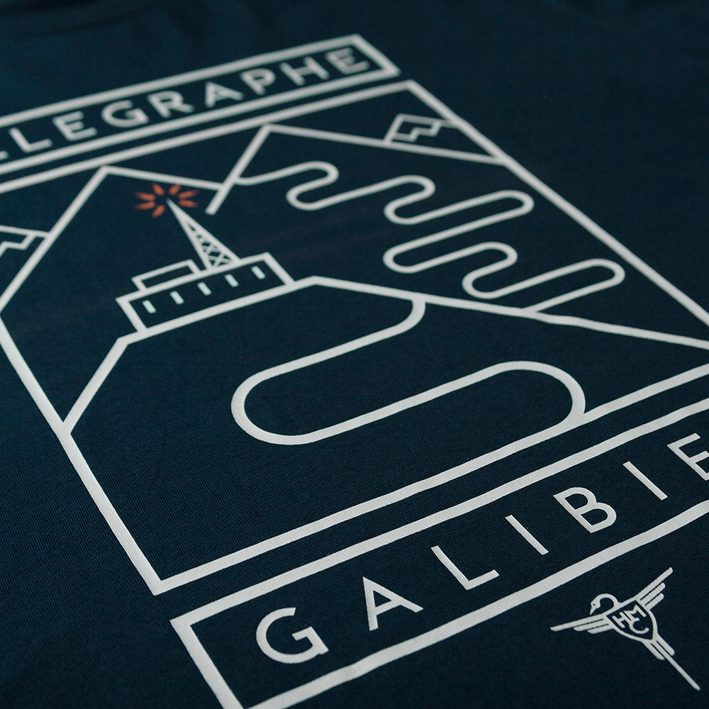 Unisex Organic Cotton T-Shirt - Telegraphe-Galibier Dark Navy