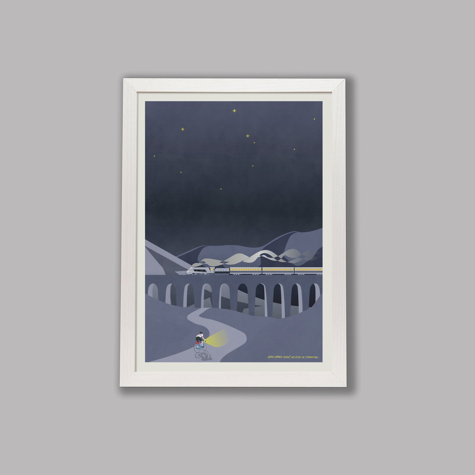 While Others Sleep... - Cycling Art Print